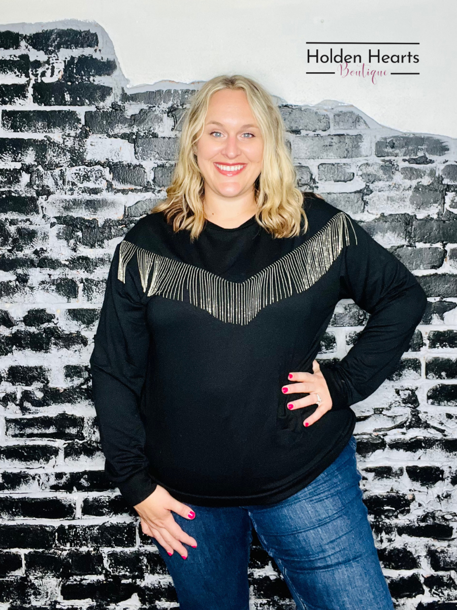 Rhinestone Cowgirl Sweatshirt - Holden Hearts