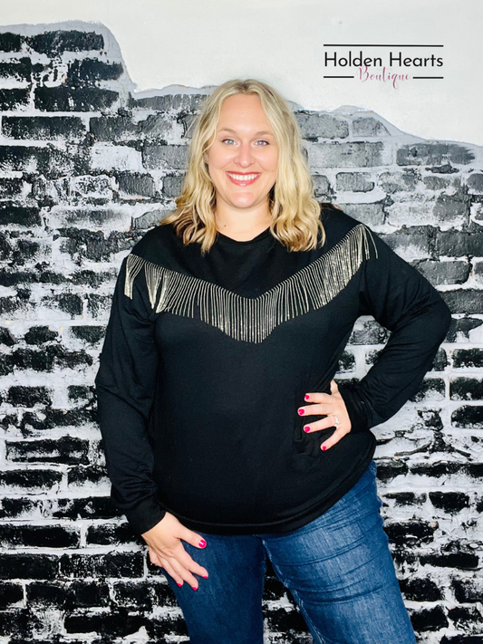 Rhinestone Cowgirl Sweatshirt - Holden Hearts