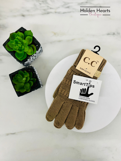 KIDS Solid Cable Knit CC Gloves G20KIDS - Holden Hearts