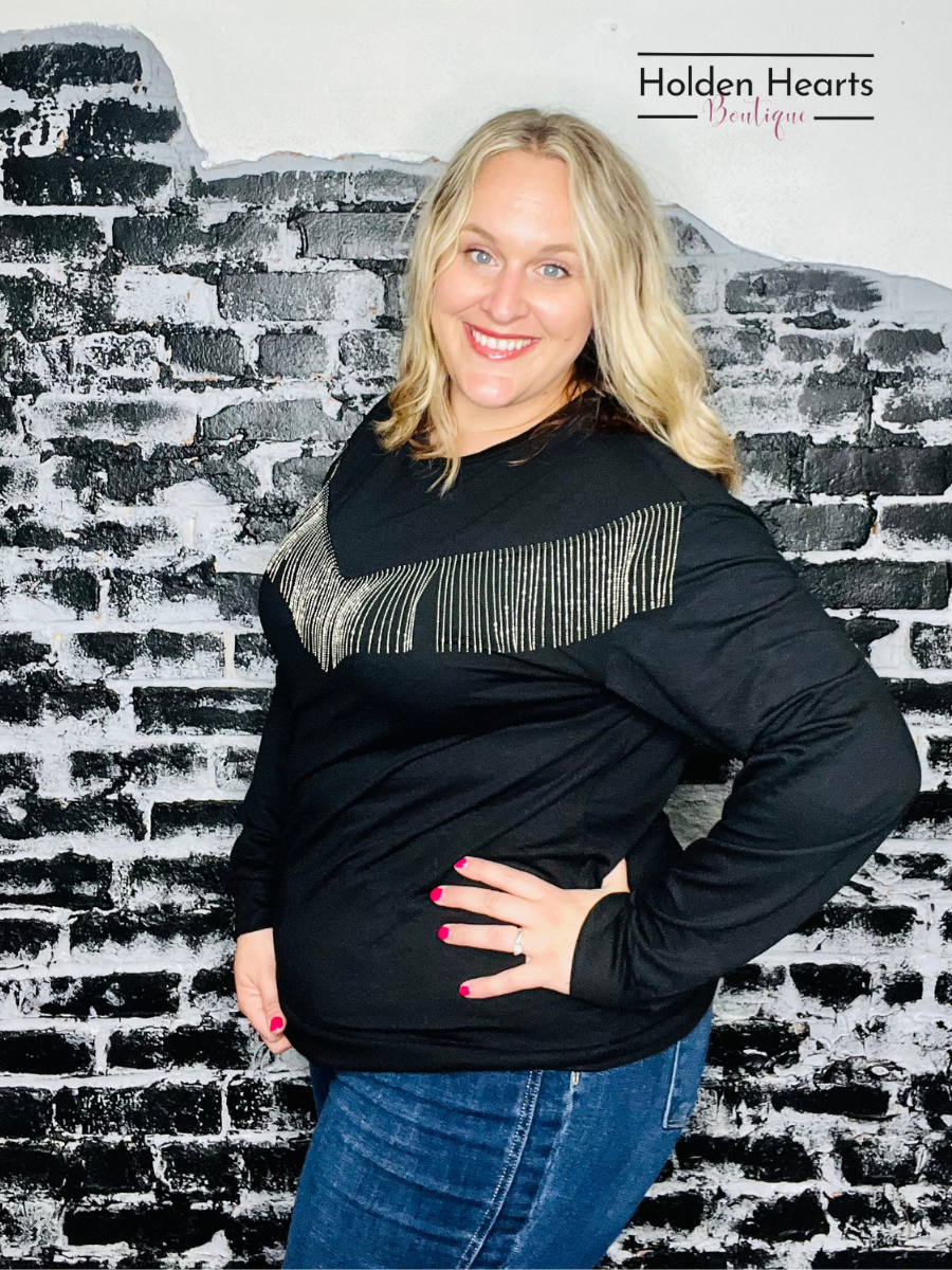 Rhinestone Cowgirl Sweatshirt - Holden Hearts