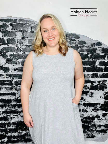 Heather Grey Night On the Town Swing Dress - Holden Hearts
