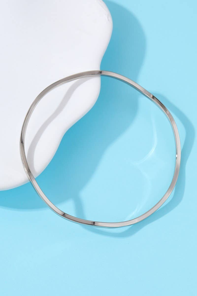 18K NON-TARNISH WATERPROOF STAINLESS STEEL BANGLE |40B5237