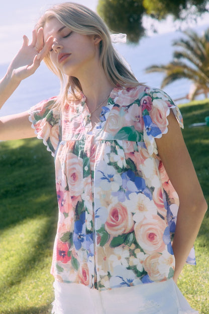 Fresh Start Floral Blouse