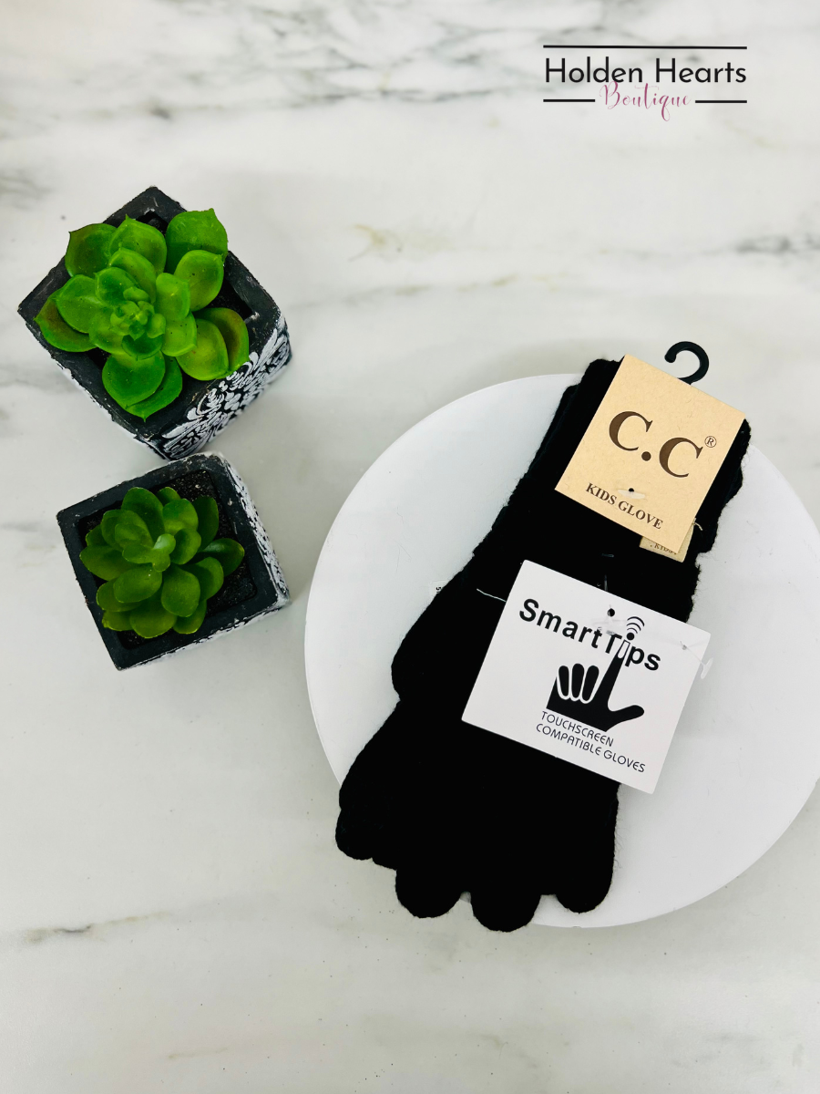 KIDS Solid Cable Knit CC Gloves G20KIDS - Holden Hearts