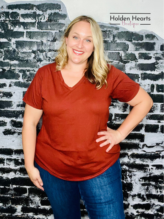 Rust Daily Fave Tee - Holden Hearts