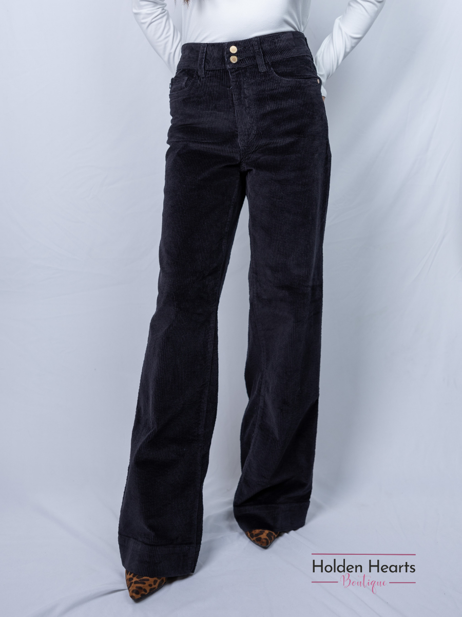 Feeling Luxurious Wide Leg Trousers - Holden Hearts