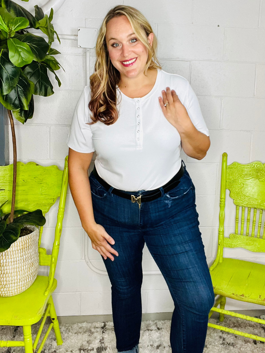 Brinley Button Top - Holden Hearts