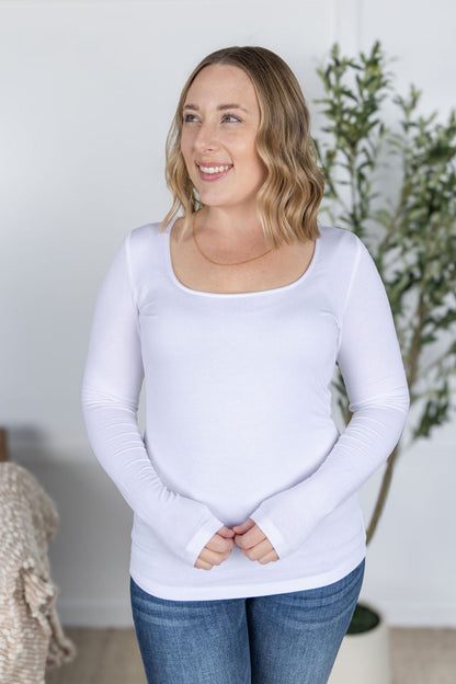 IN STOCK Alyssa Long Sleeve Top - White FINAL SALE