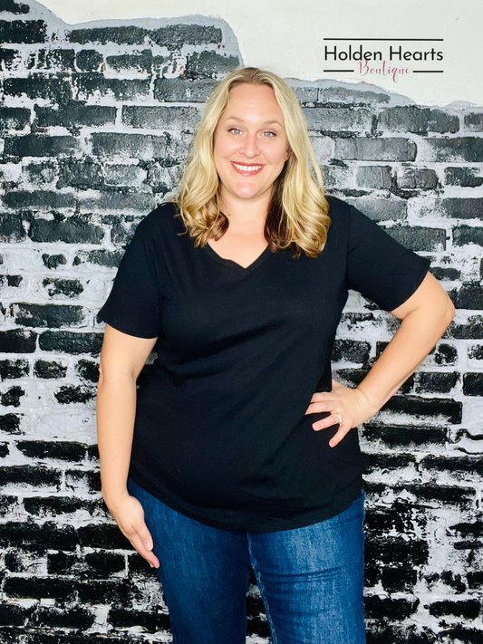 Black Daily Fave Tee - Holden Hearts