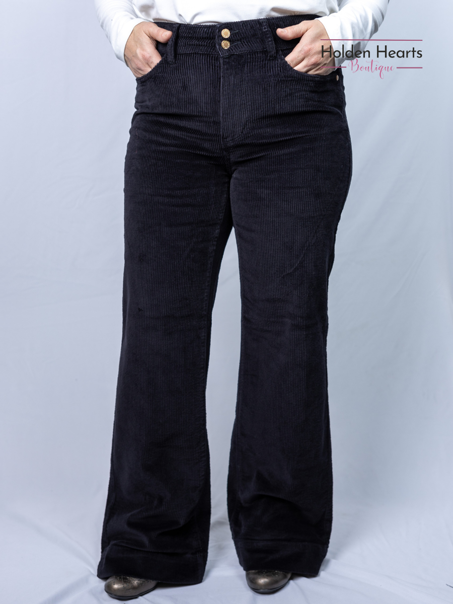 Feeling Luxurious Wide Leg Trousers - Holden Hearts