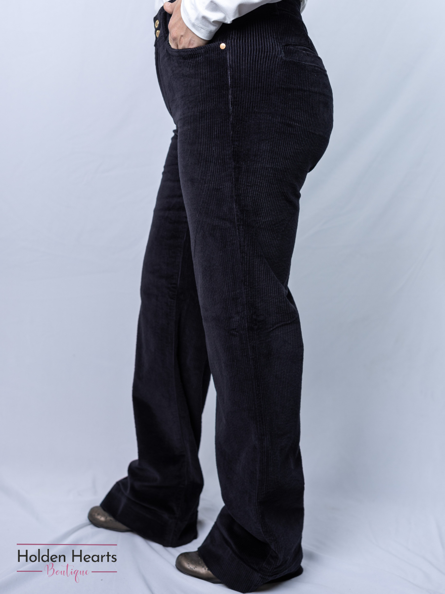 Feeling Luxurious Wide Leg Trousers - Holden Hearts