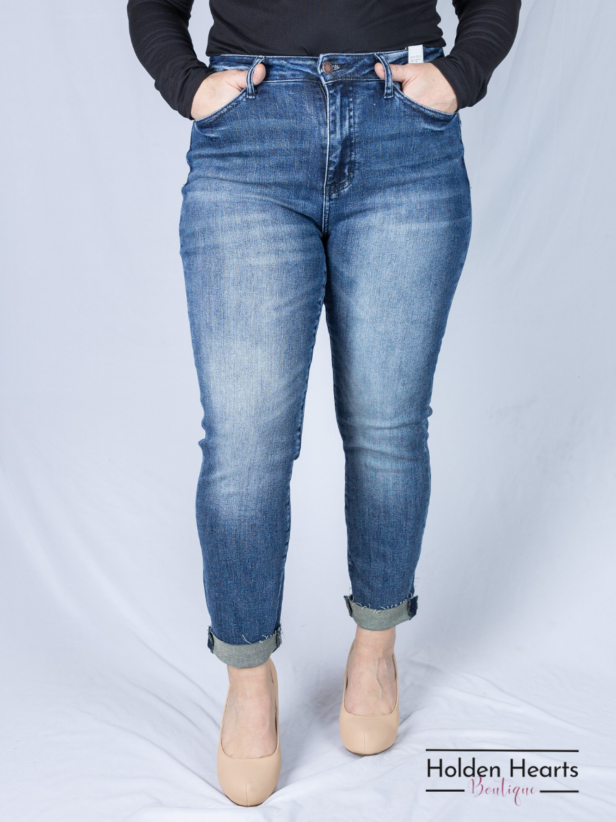 Party in the Back Cropped Jeans - Holden Hearts