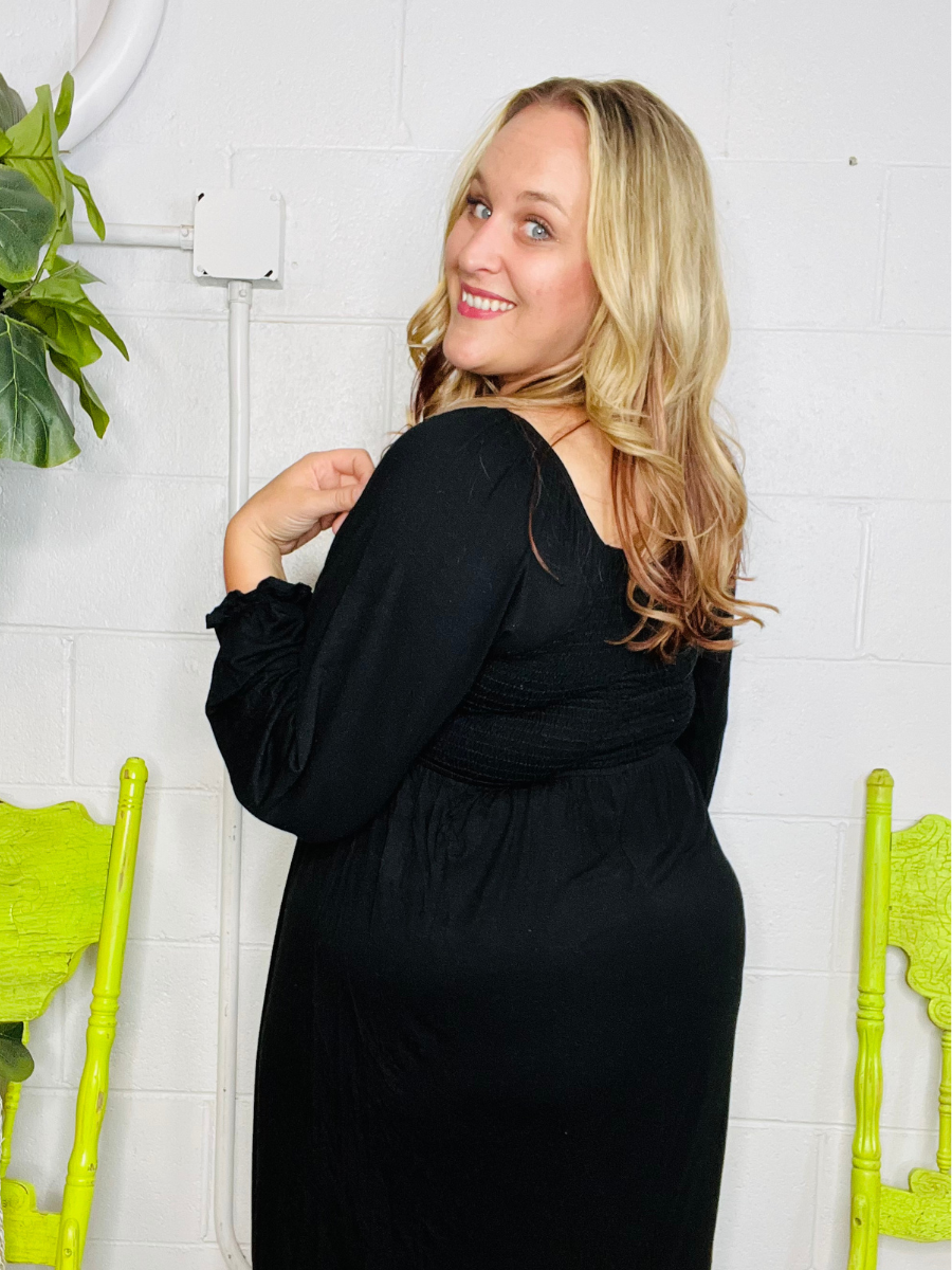 Beautiful Basic Dress in Black - Holden Hearts
