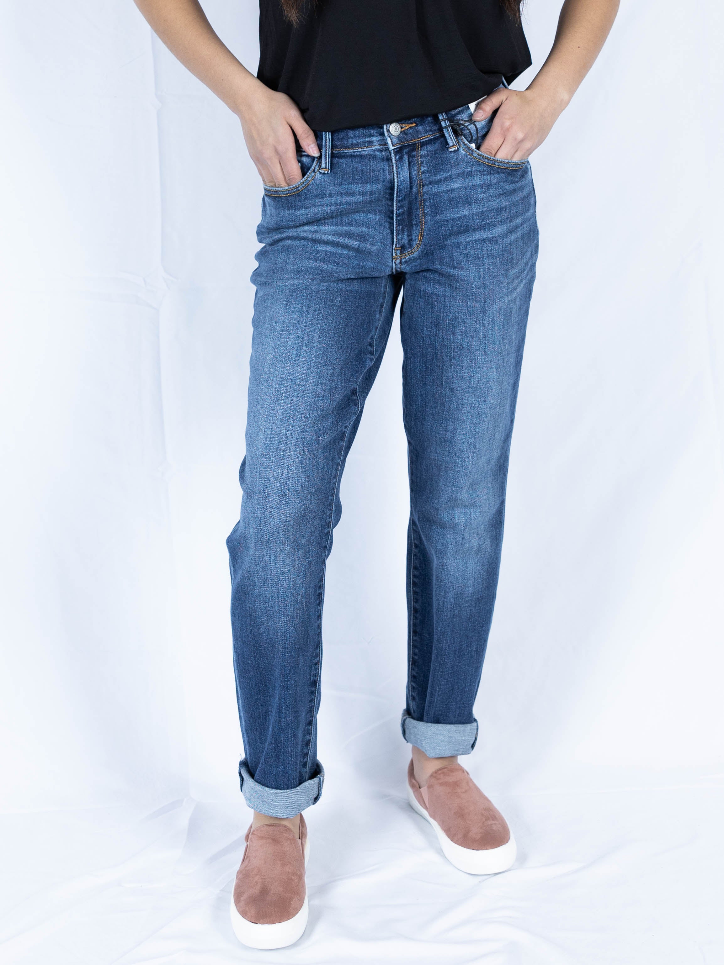 Cutie Comfort Judy Blue Boyfriend Jeans - Holden Hearts