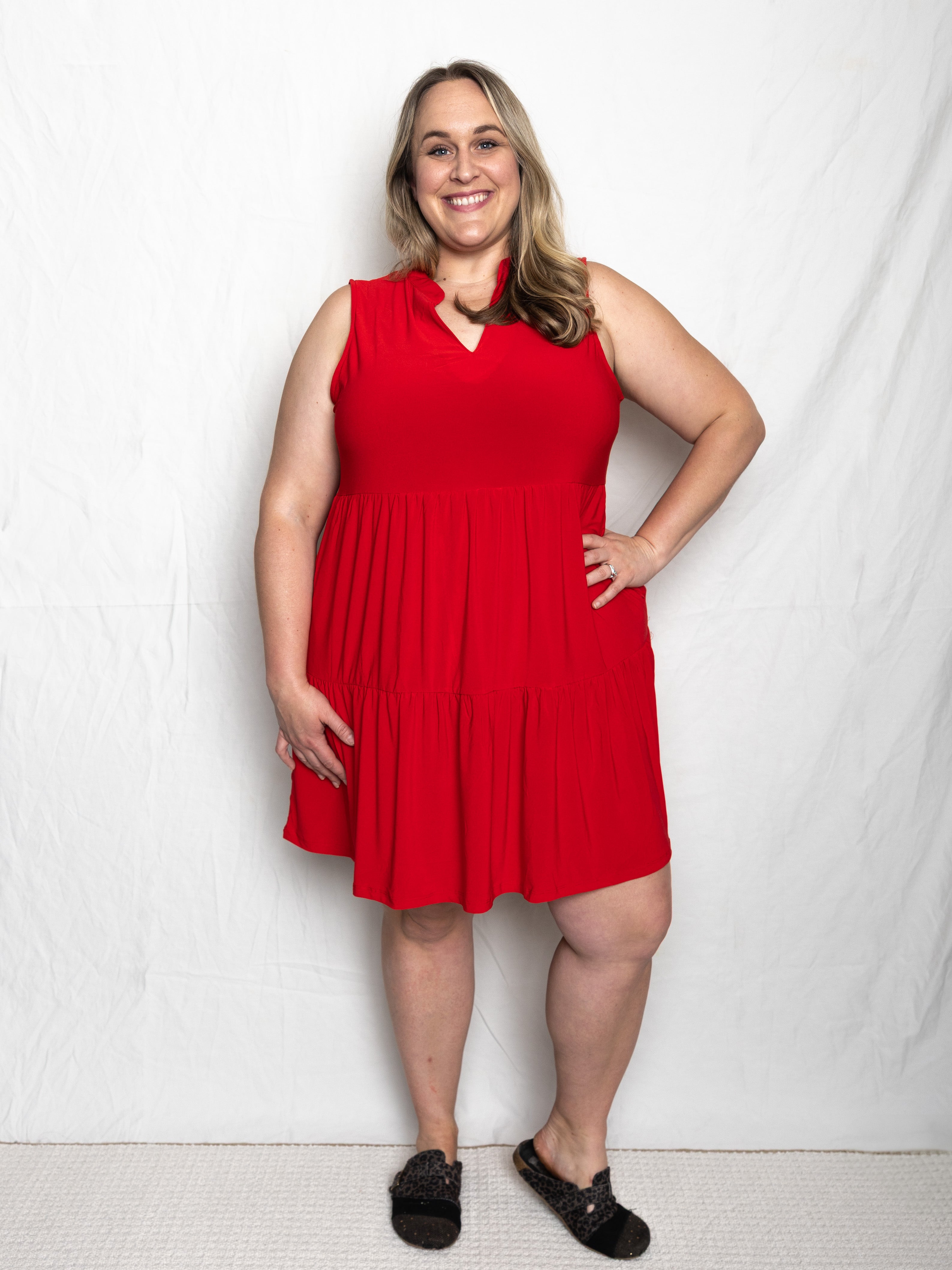 Lizzy Ruffle Dress - Holden Hearts