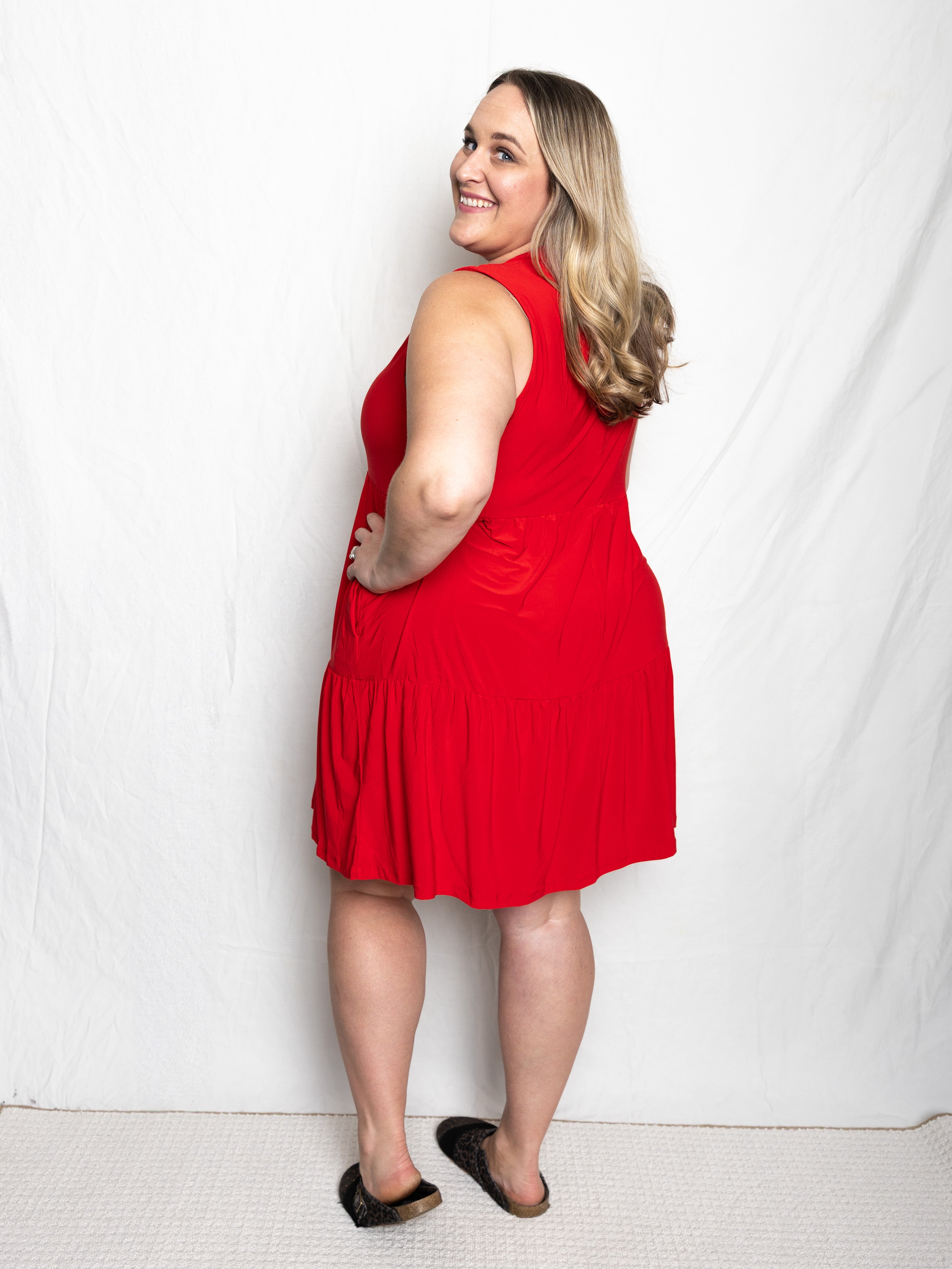 Lizzy Ruffle Dress - Holden Hearts