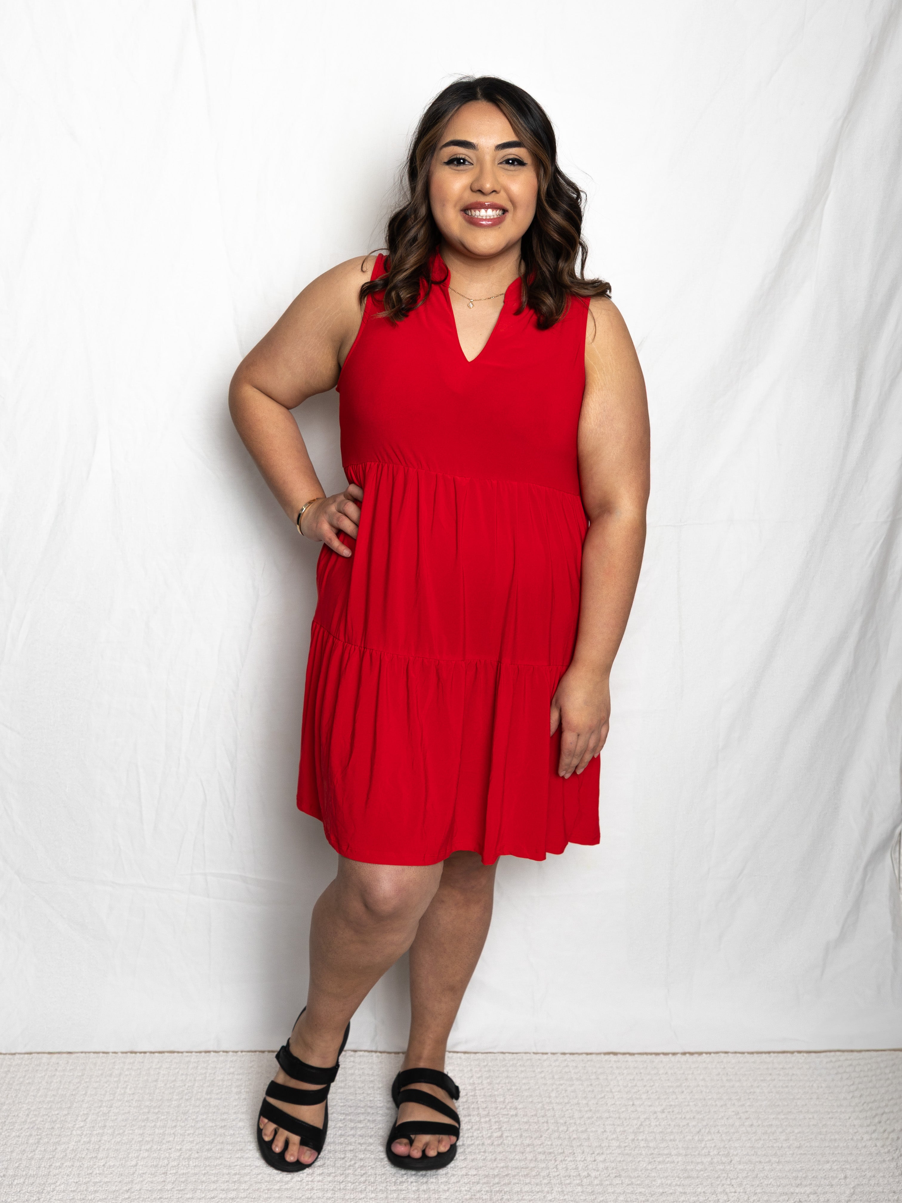 Lizzy Ruffle Dress - Holden Hearts
