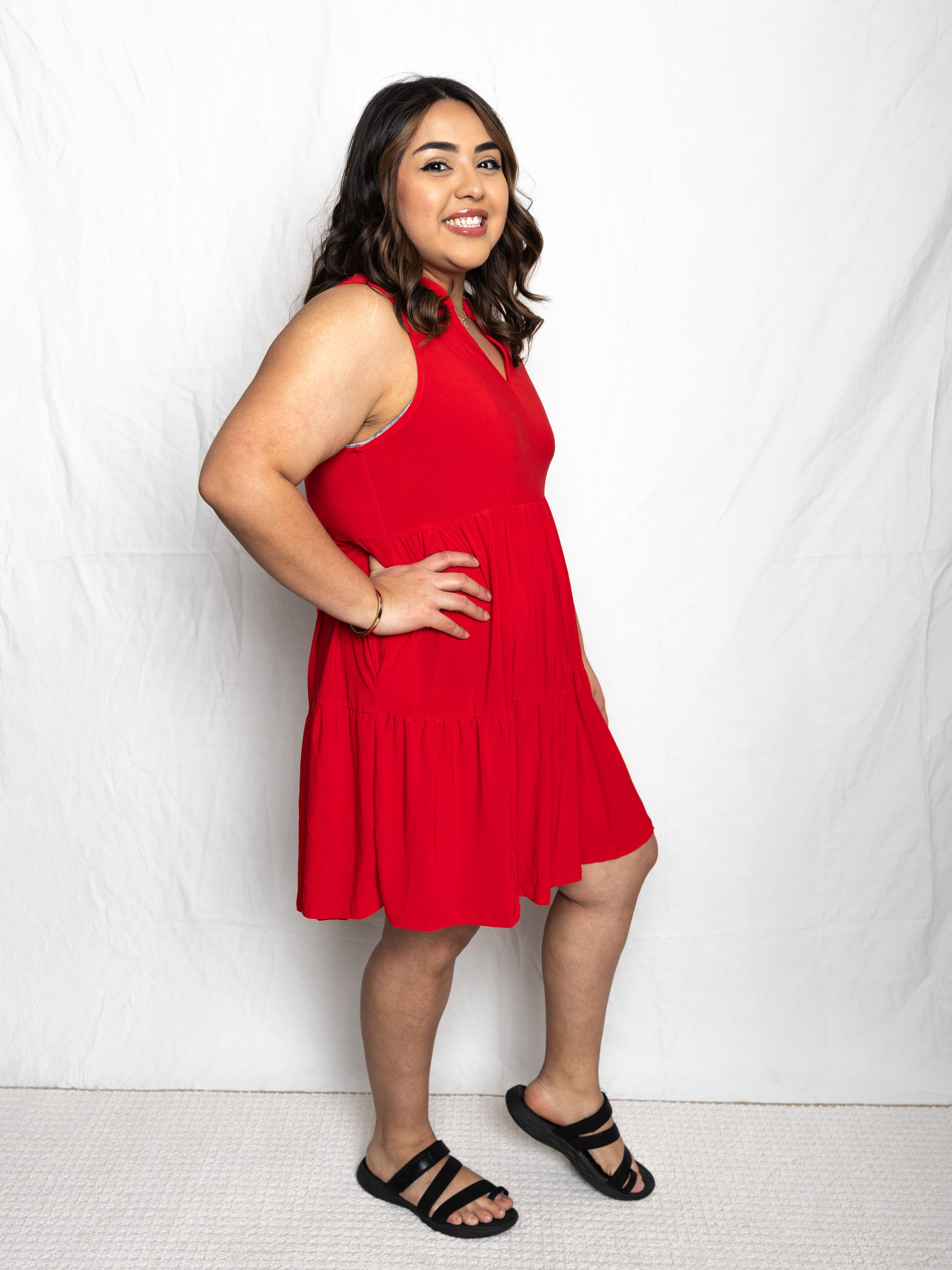 Lizzy Ruffle Dress - Holden Hearts
