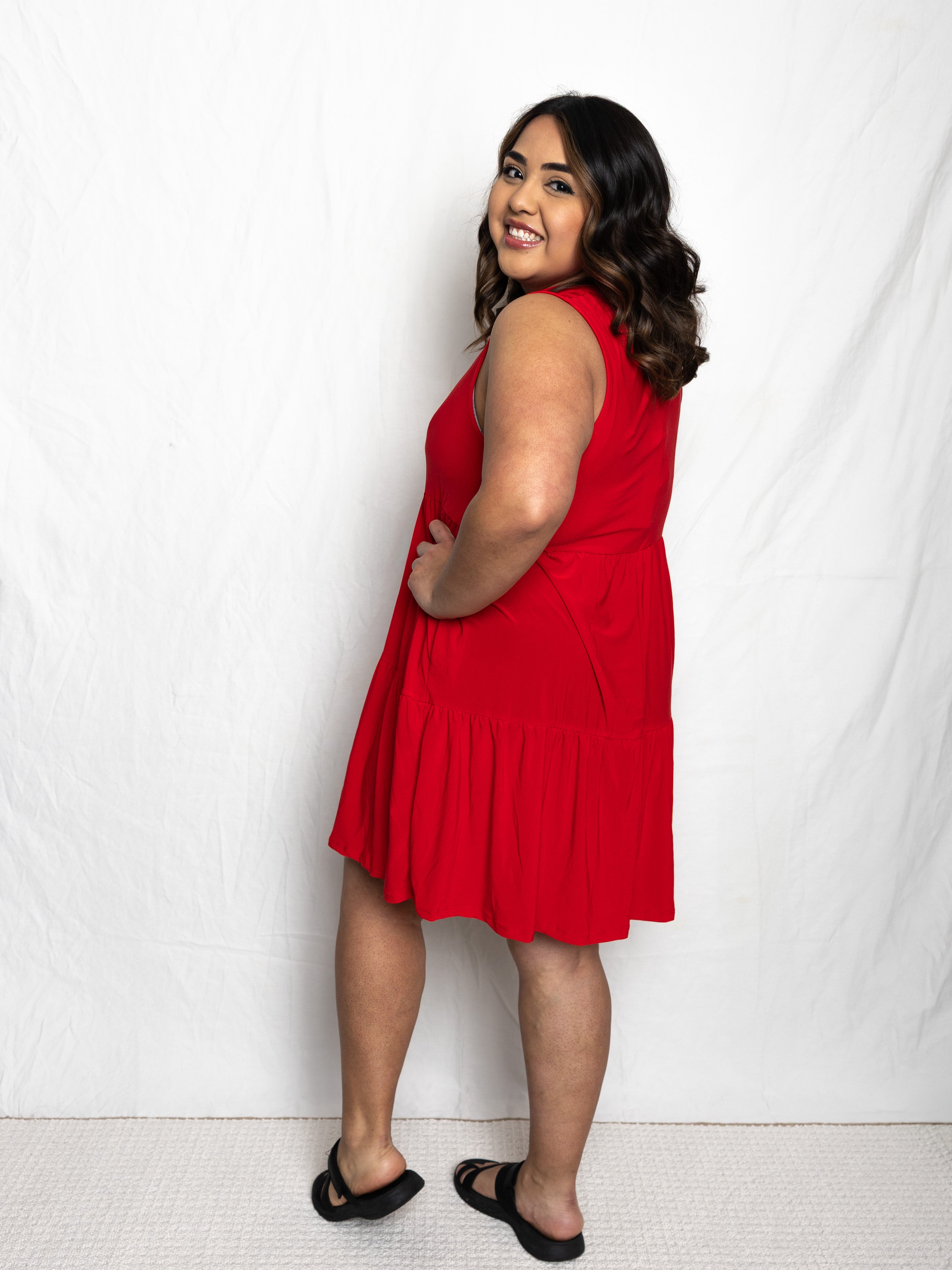 Lizzy Ruffle Dress - Holden Hearts