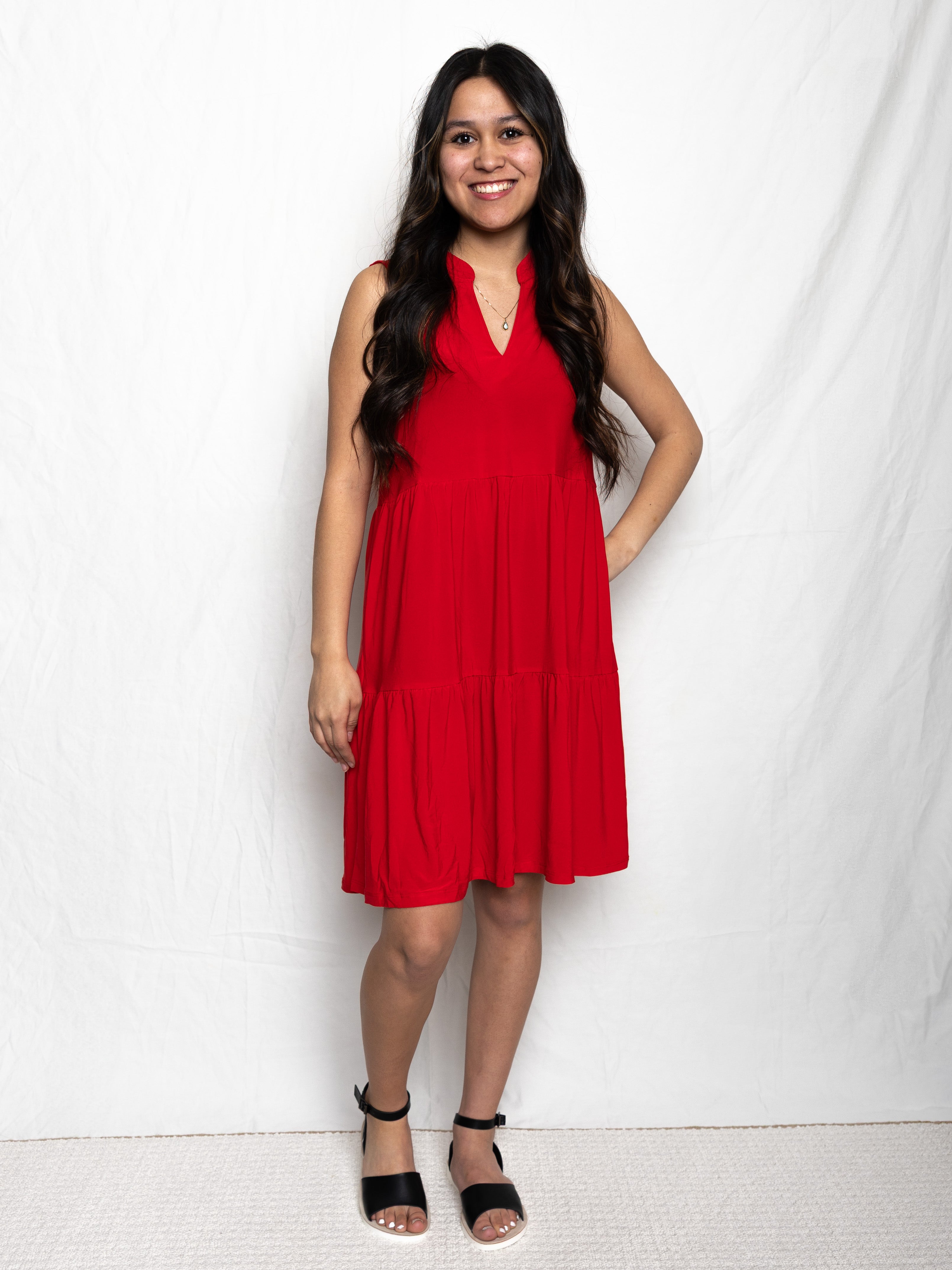 Lizzy Ruffle Dress - Holden Hearts