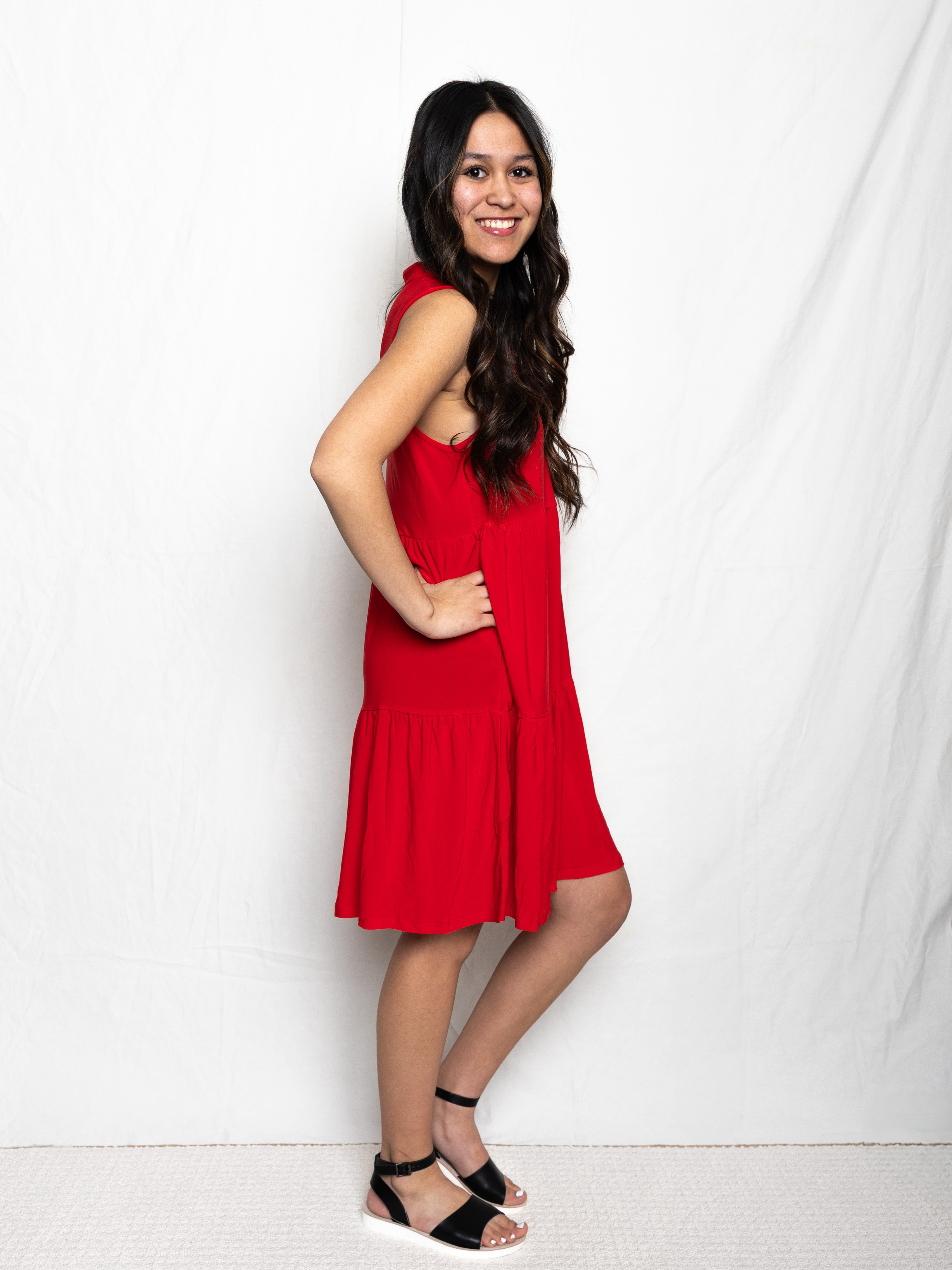 Lizzy Ruffle Dress - Holden Hearts