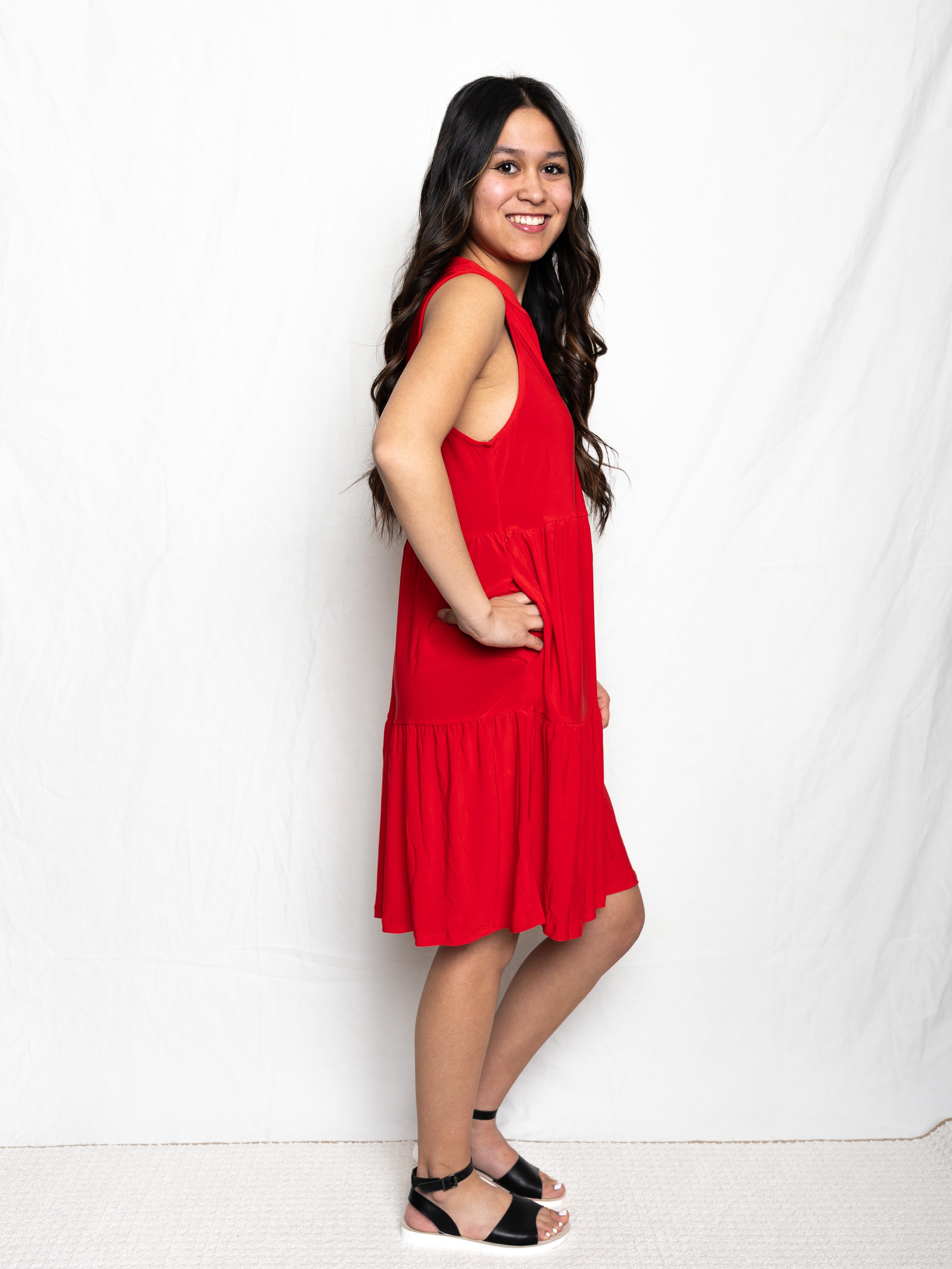 Lizzy Ruffle Dress - Holden Hearts