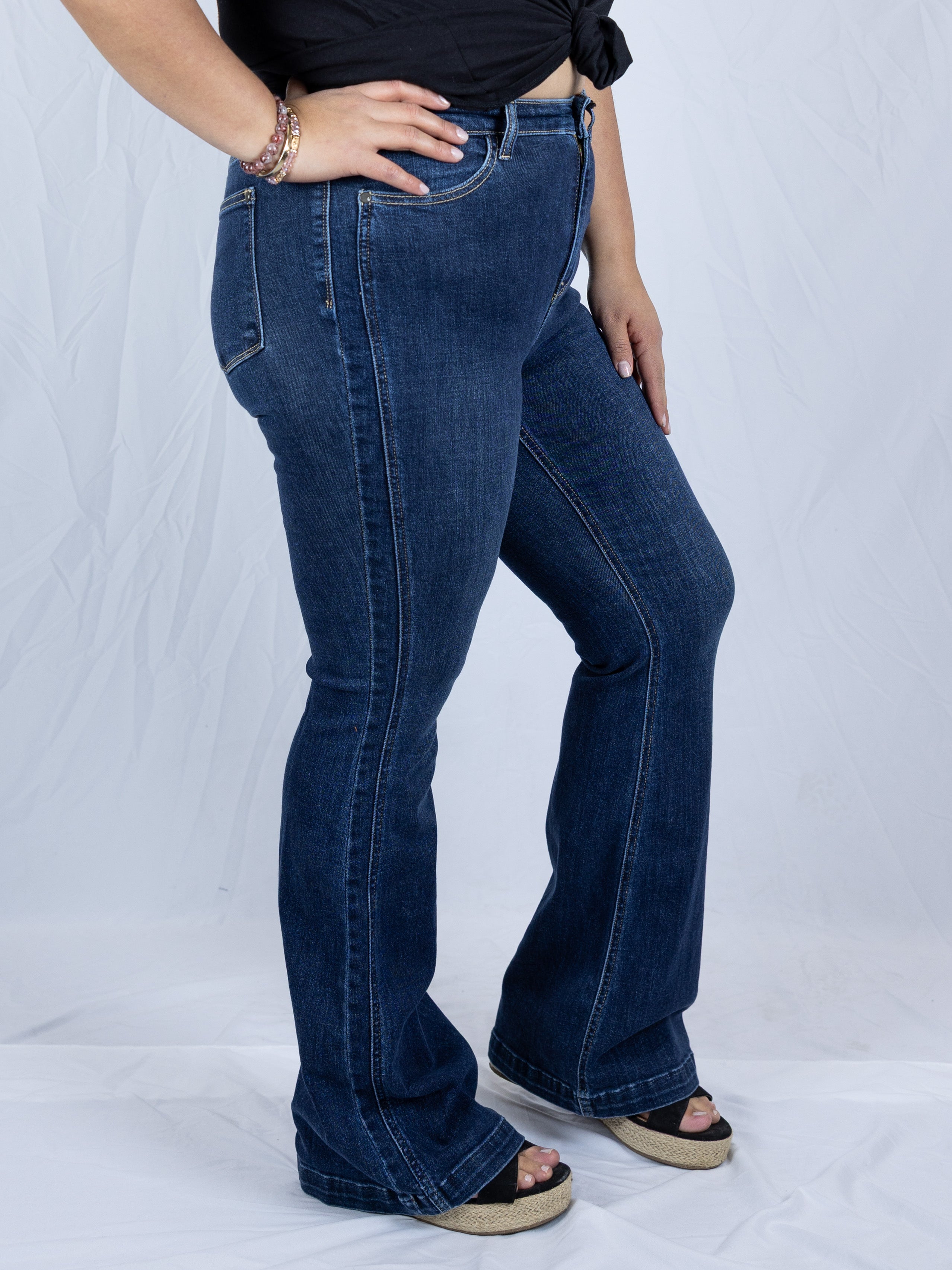 Walk the Line Judy Blue Flares - Holden Hearts