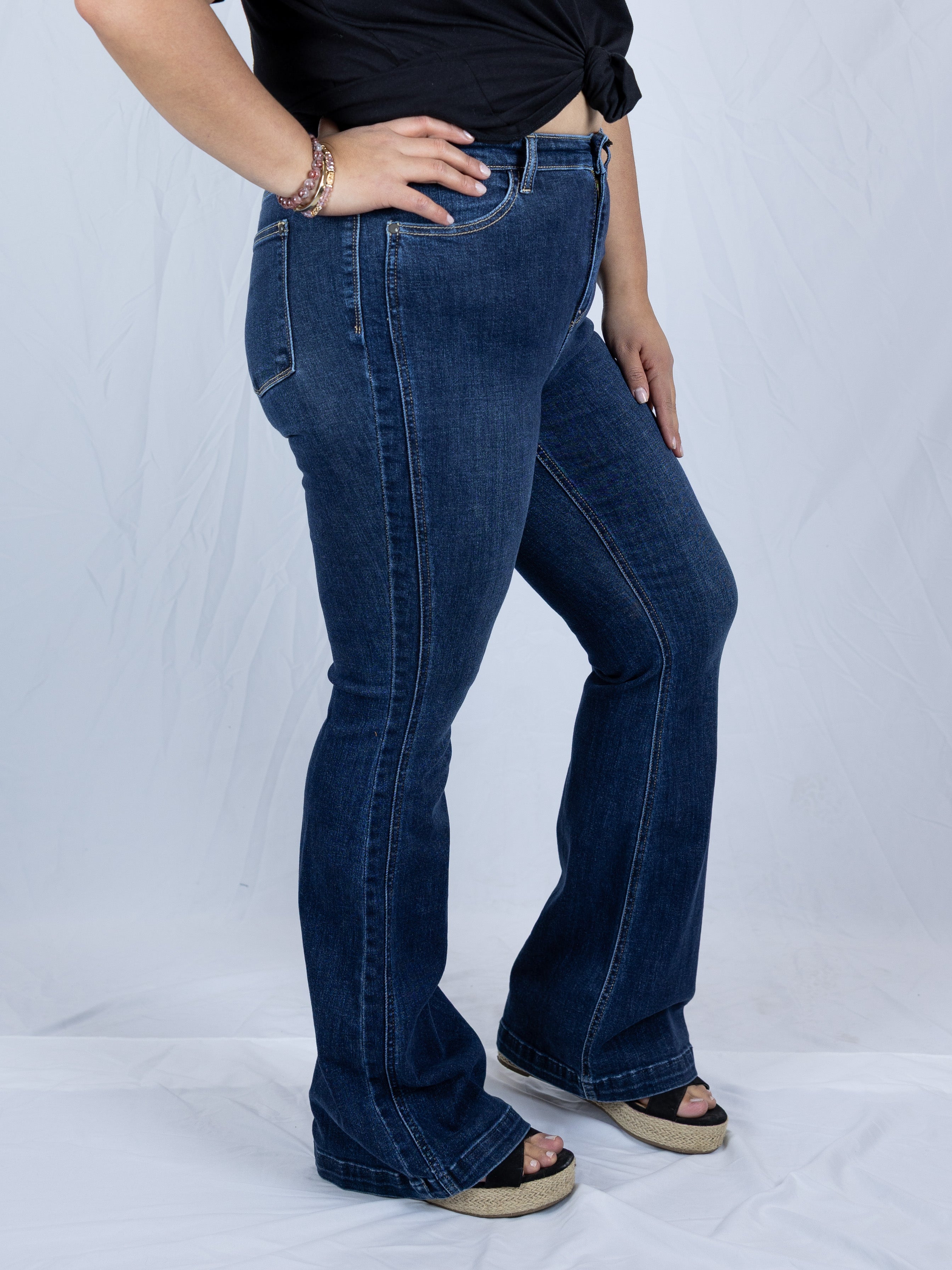 Walk the Line Judy Blue Flares - Holden Hearts