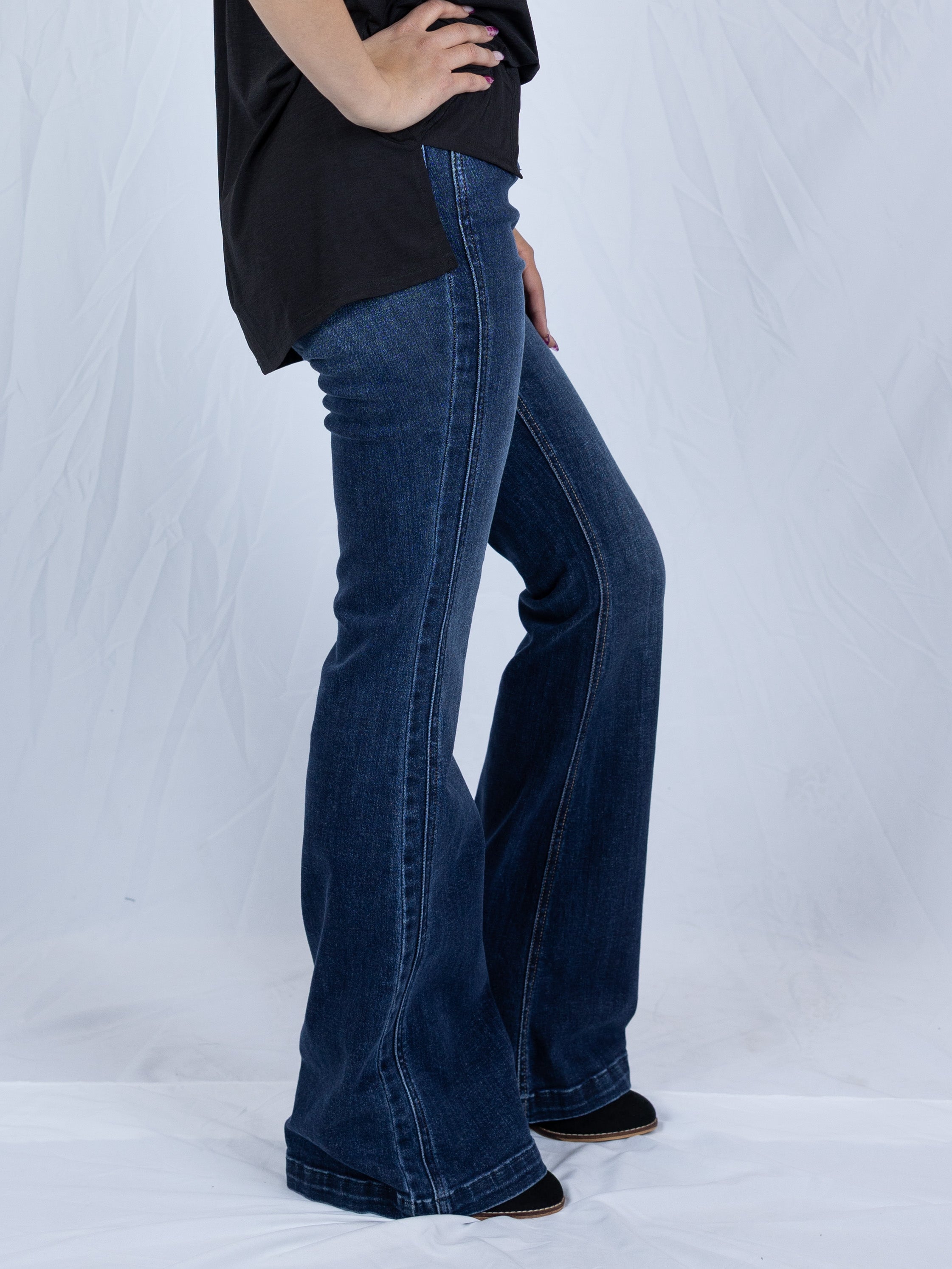 Walk the Line Judy Blue Flares - Holden Hearts