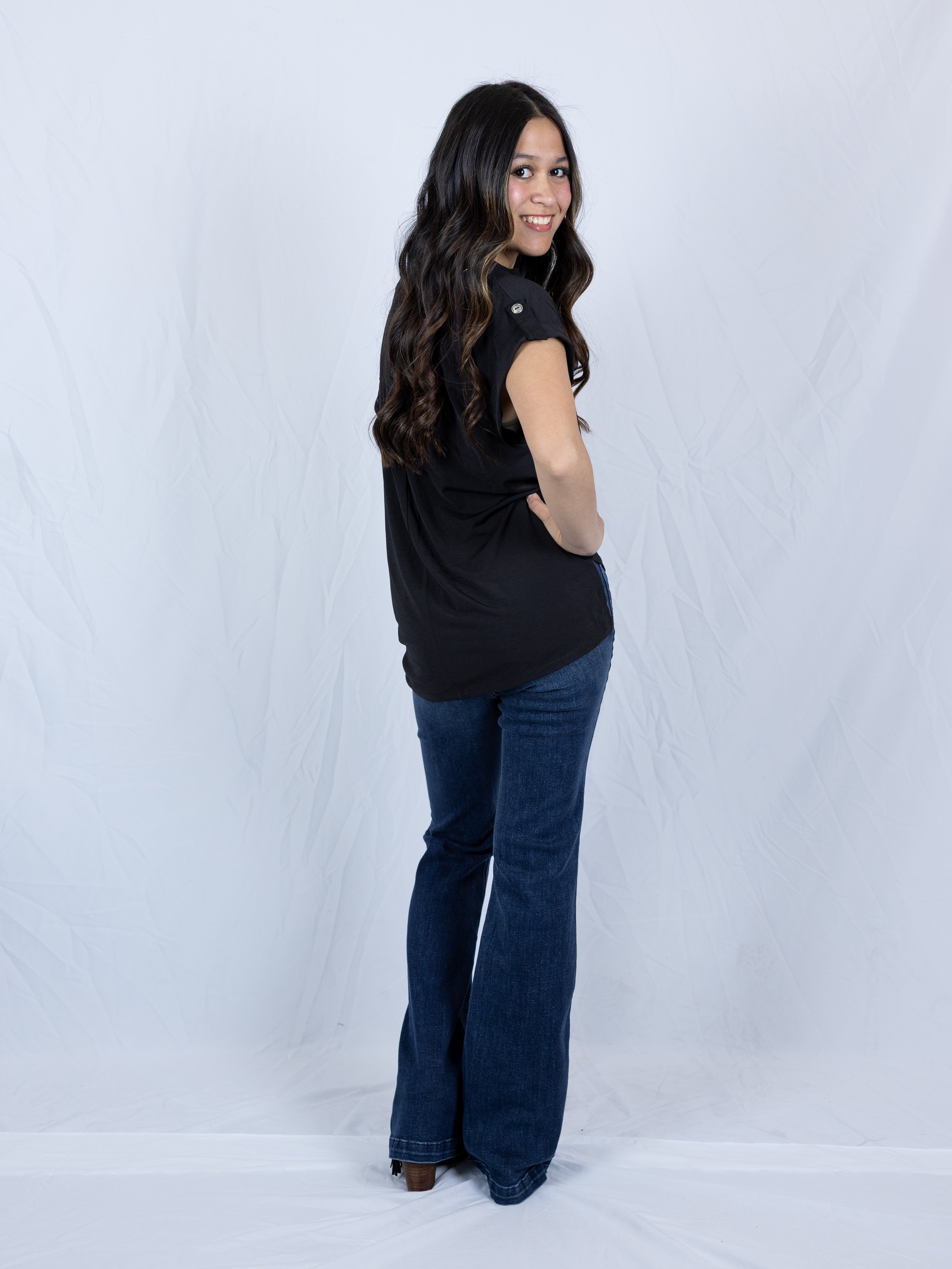 Walk the Line Judy Blue Flares - Holden Hearts
