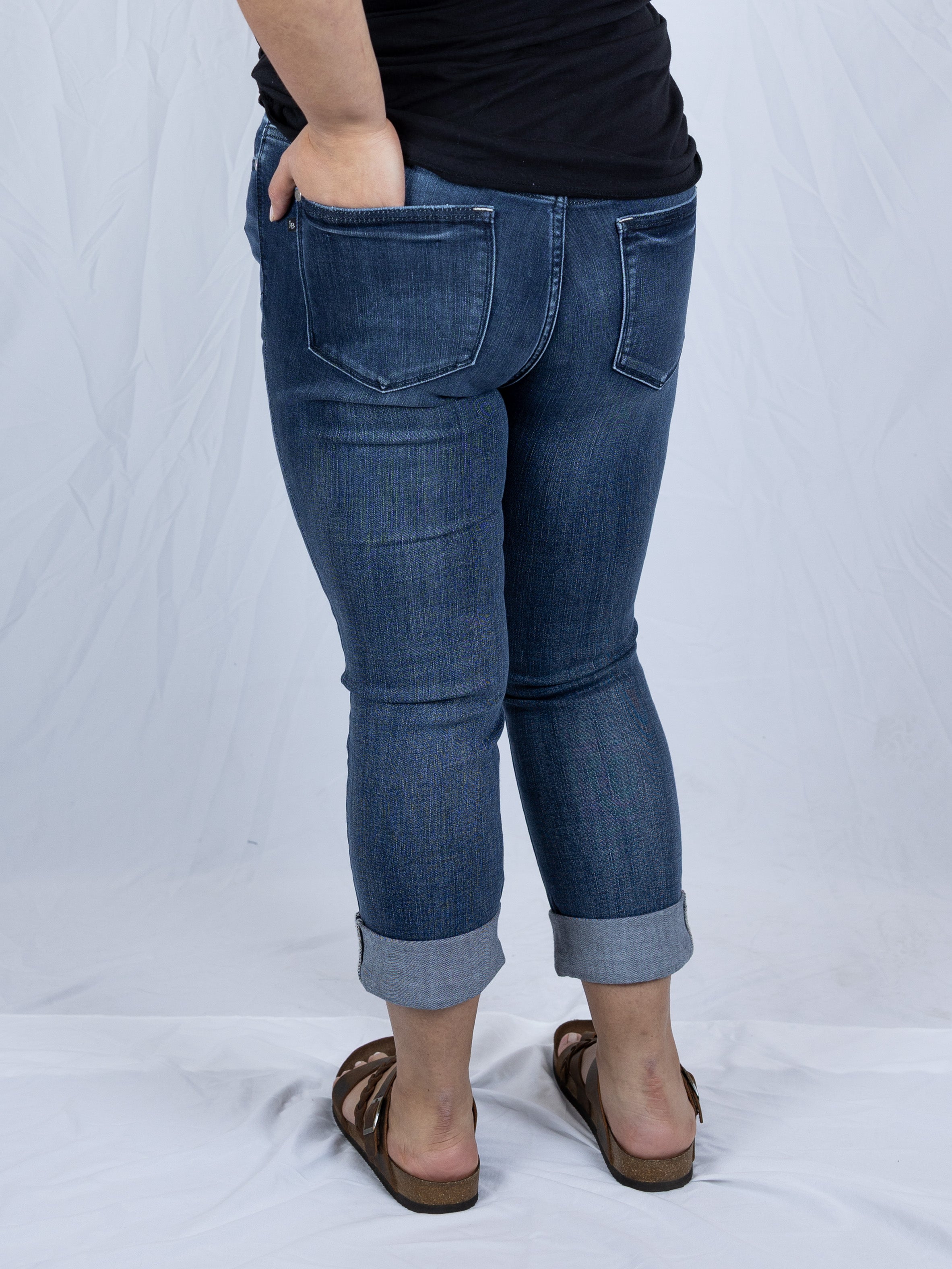 Cuffed Casual Judy Blue Jeans - Holden Hearts