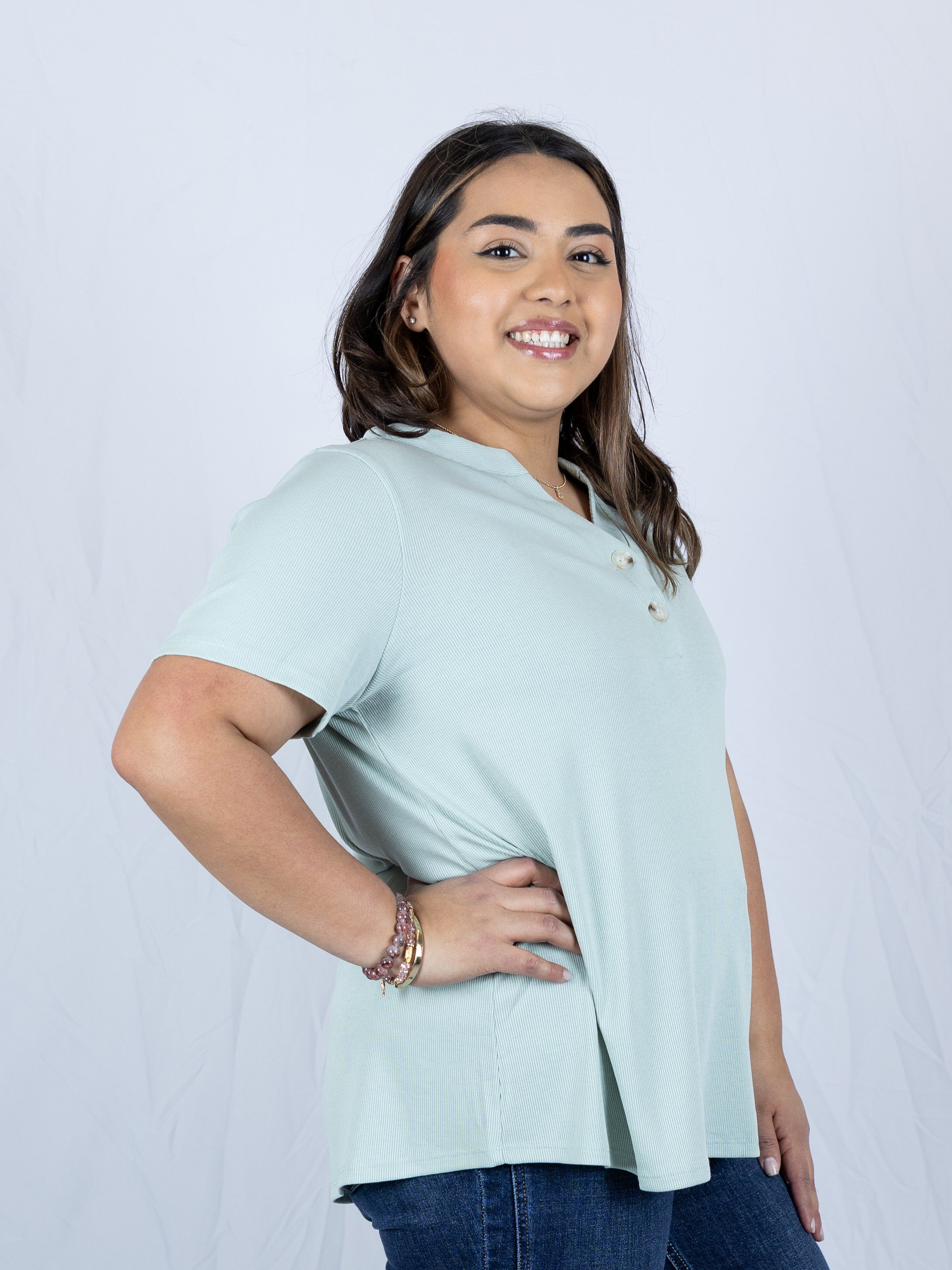 Button Babe Top - Holden Hearts
