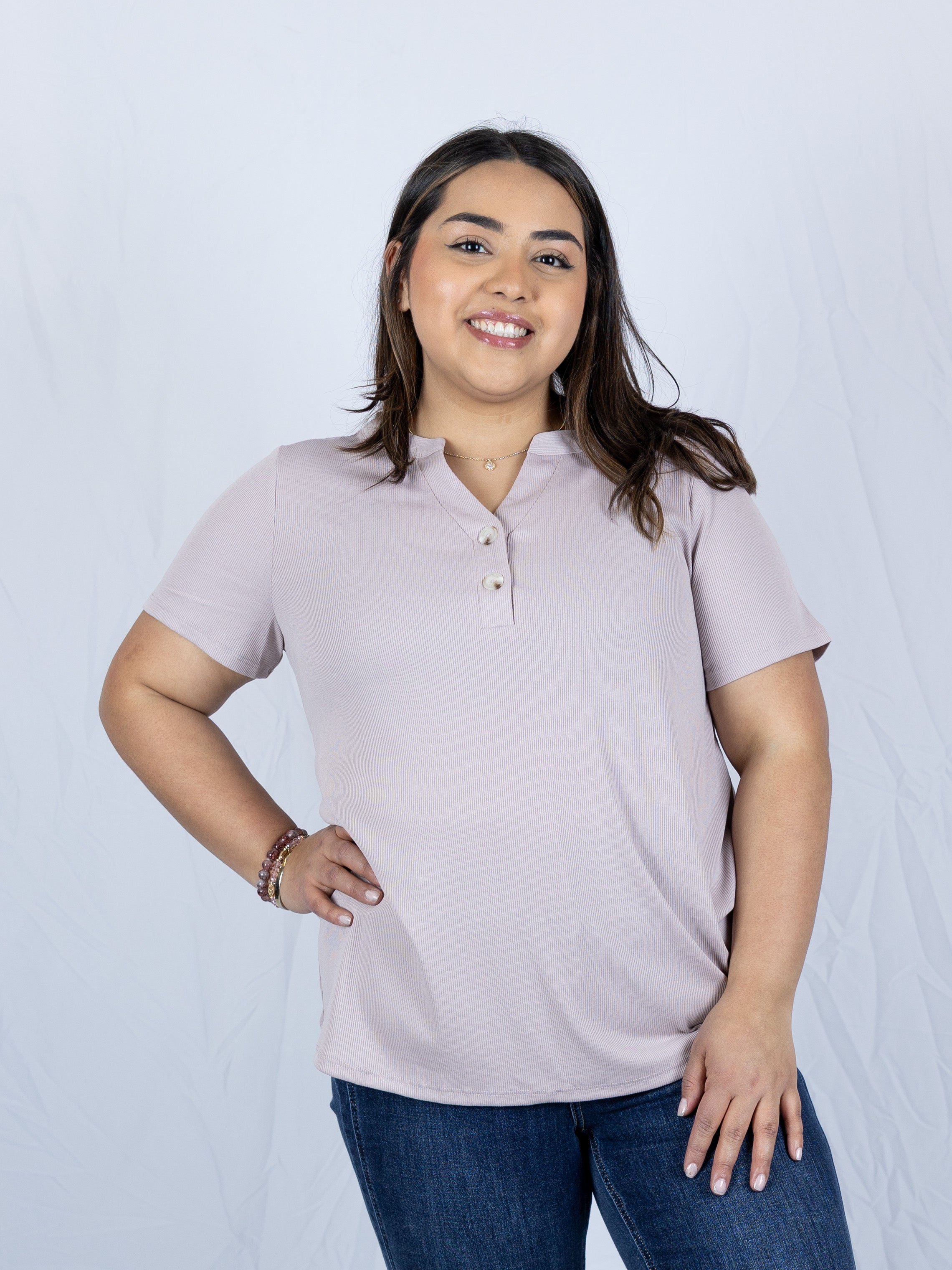 Button Babe Top - Holden Hearts