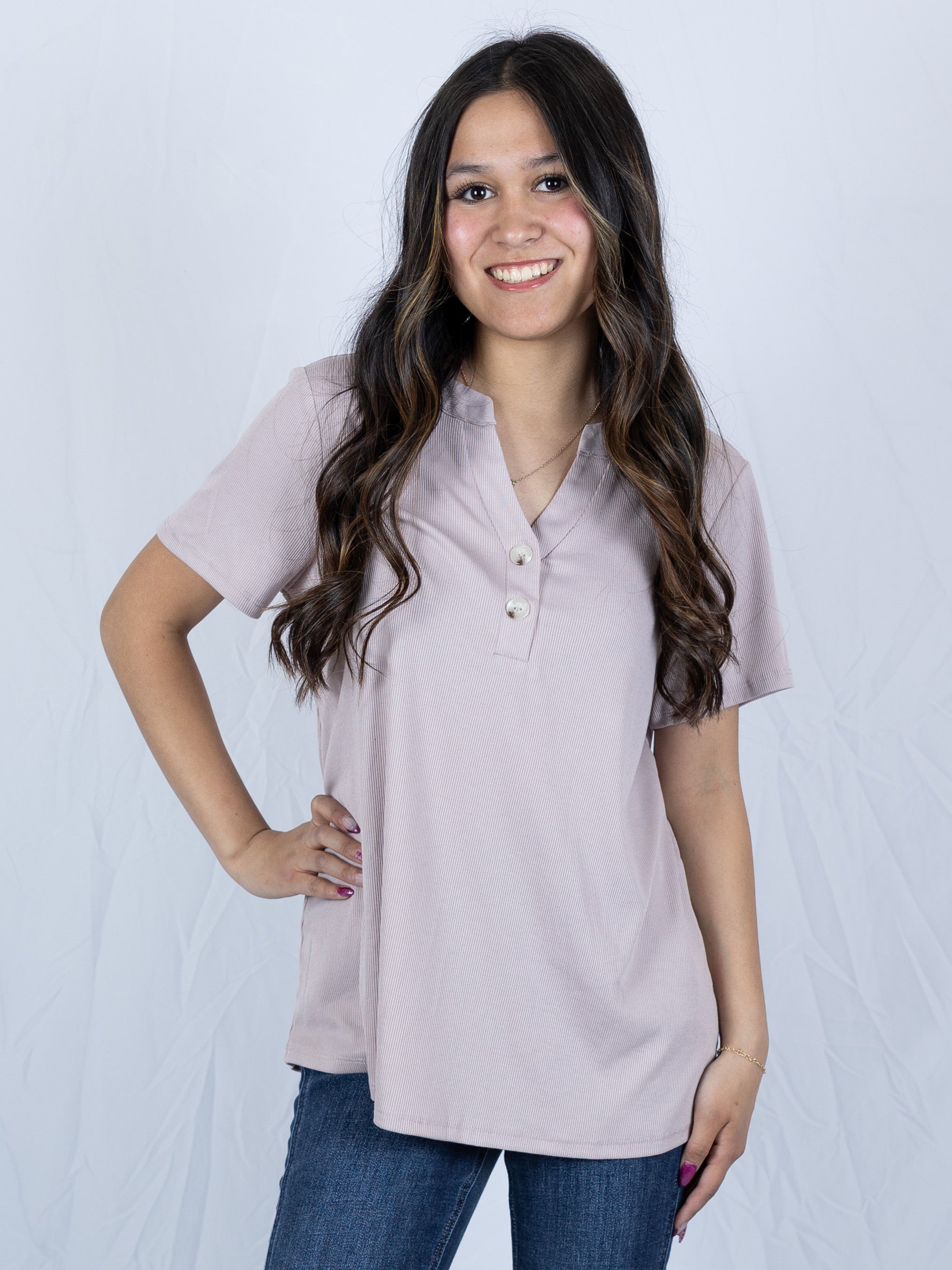 Button Babe Top - Holden Hearts