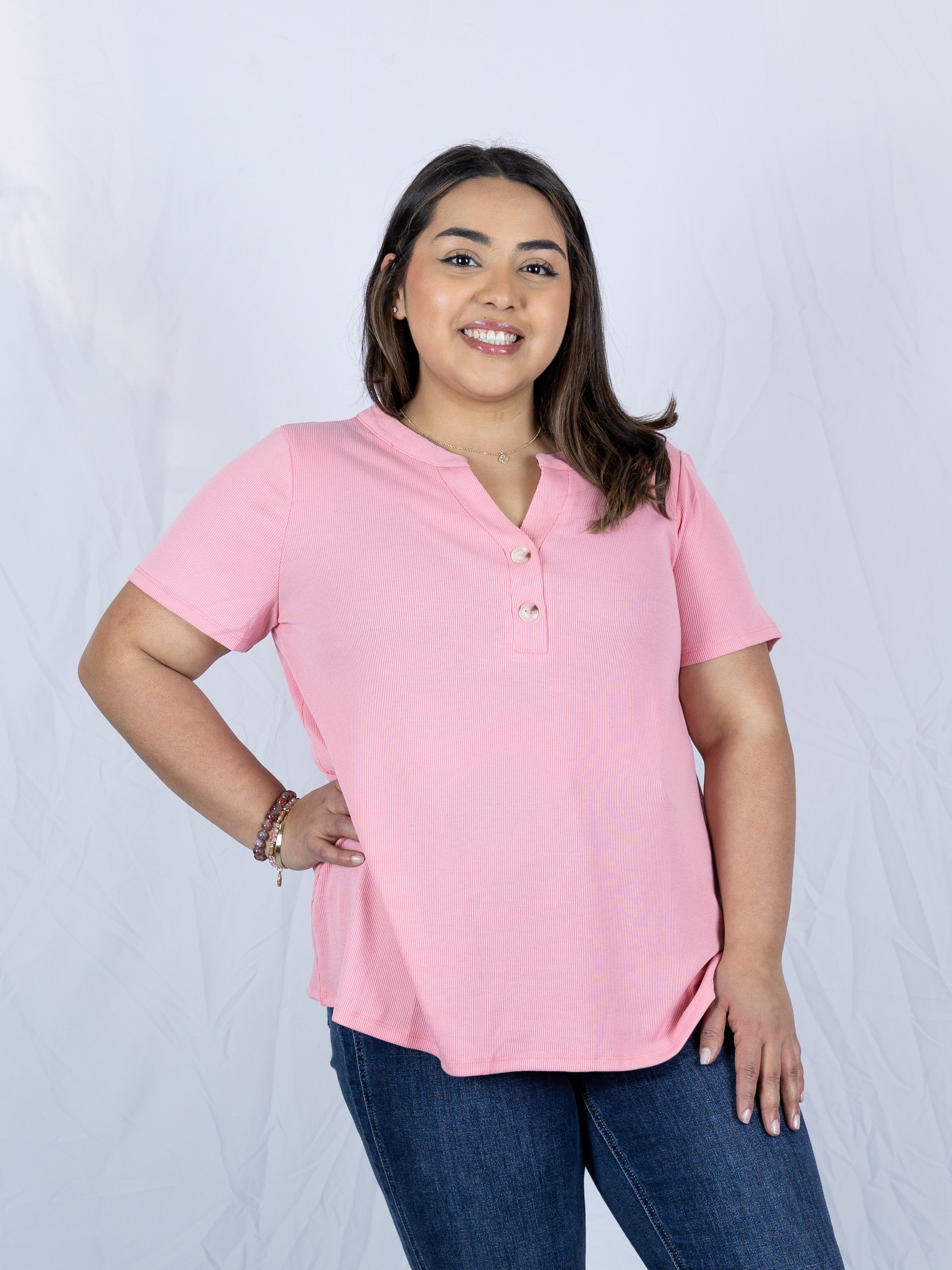 Button Babe Top - Holden Hearts