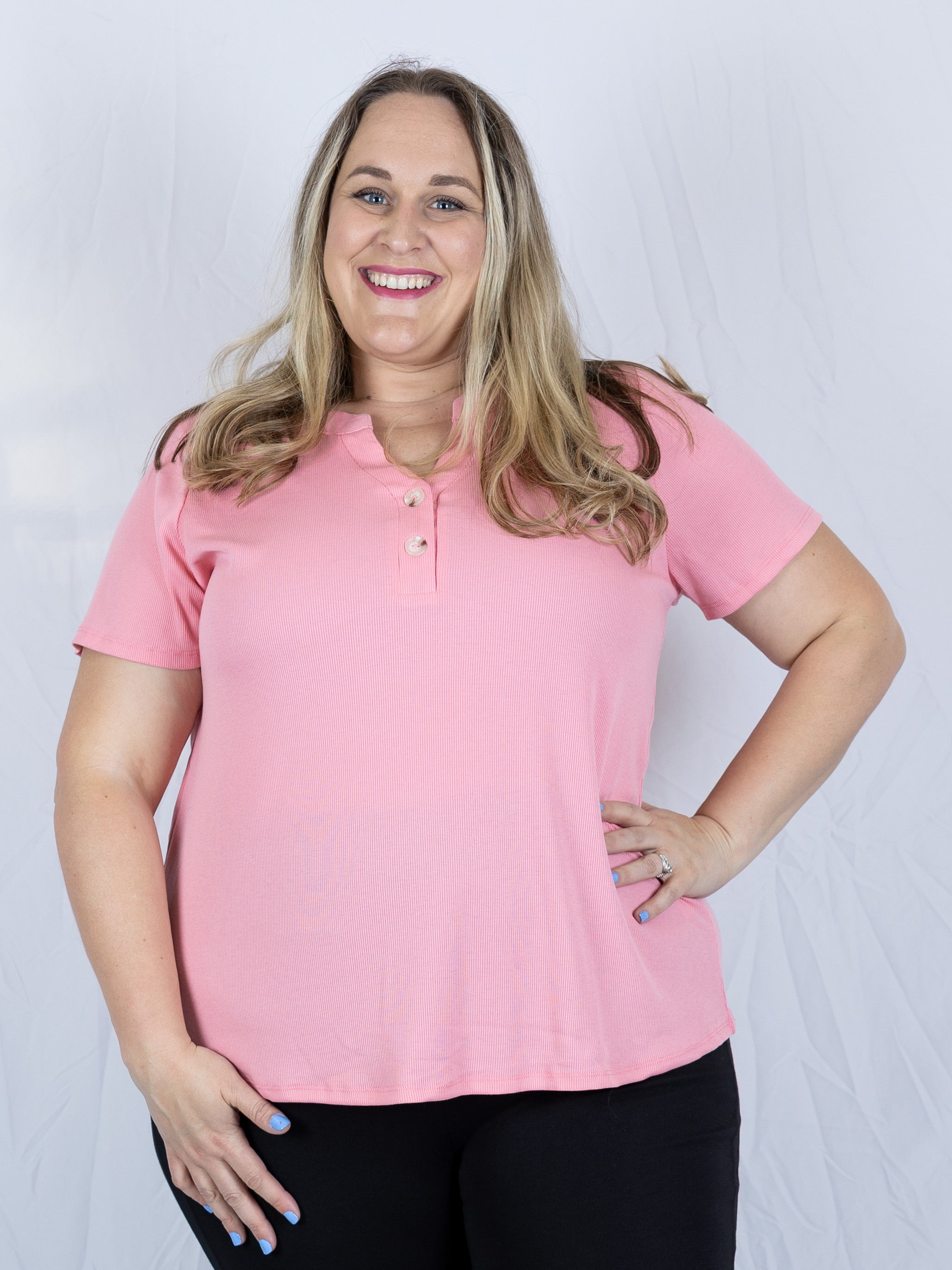 Button Babe Top - Holden Hearts