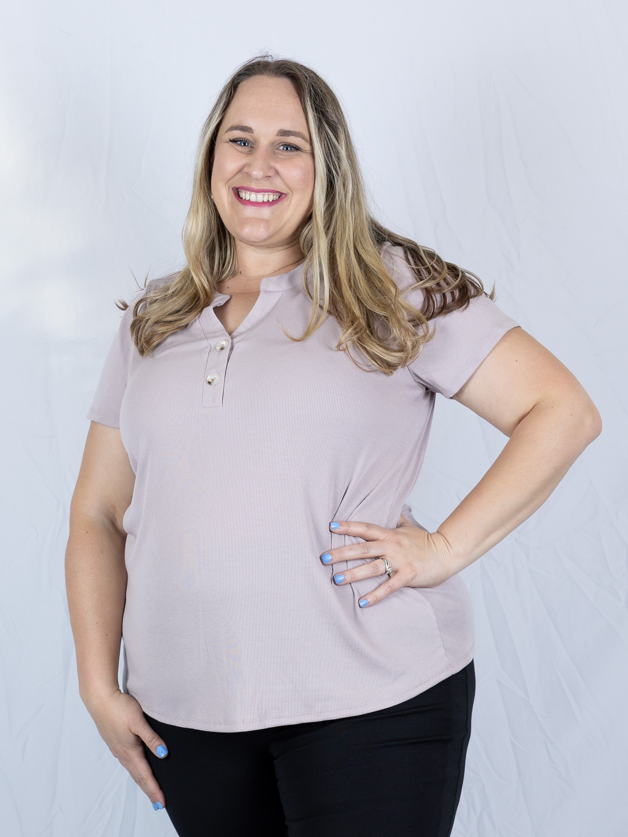 Button Babe Top - Holden Hearts