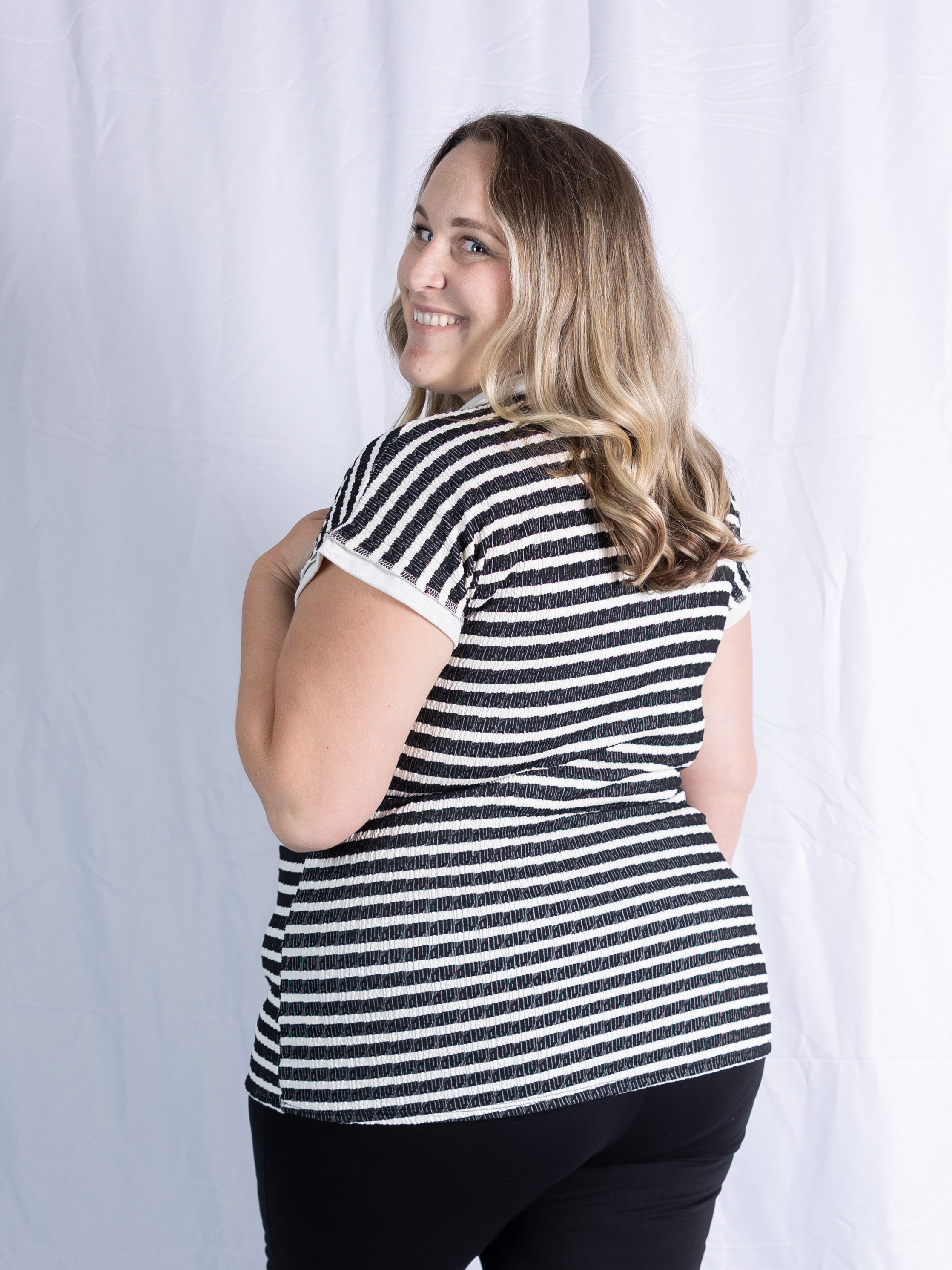 Striped Statement Tee
