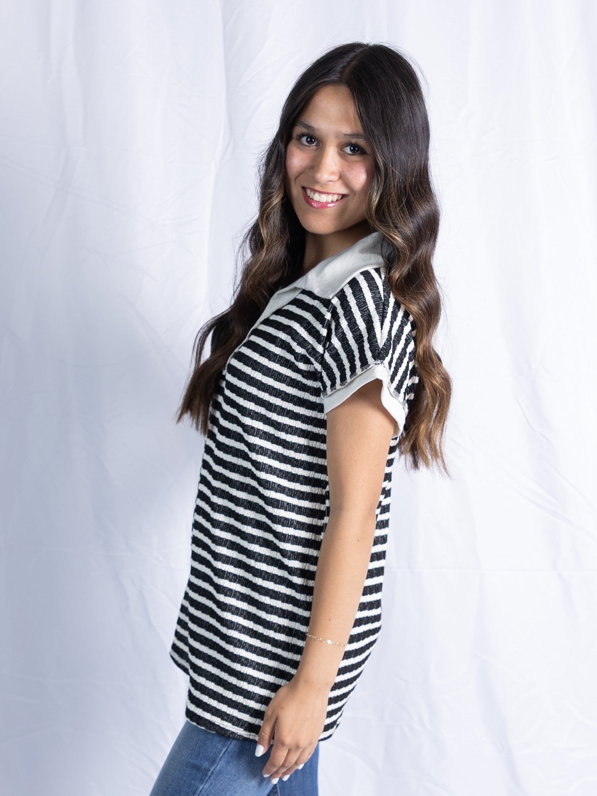 Striped Statement Tee