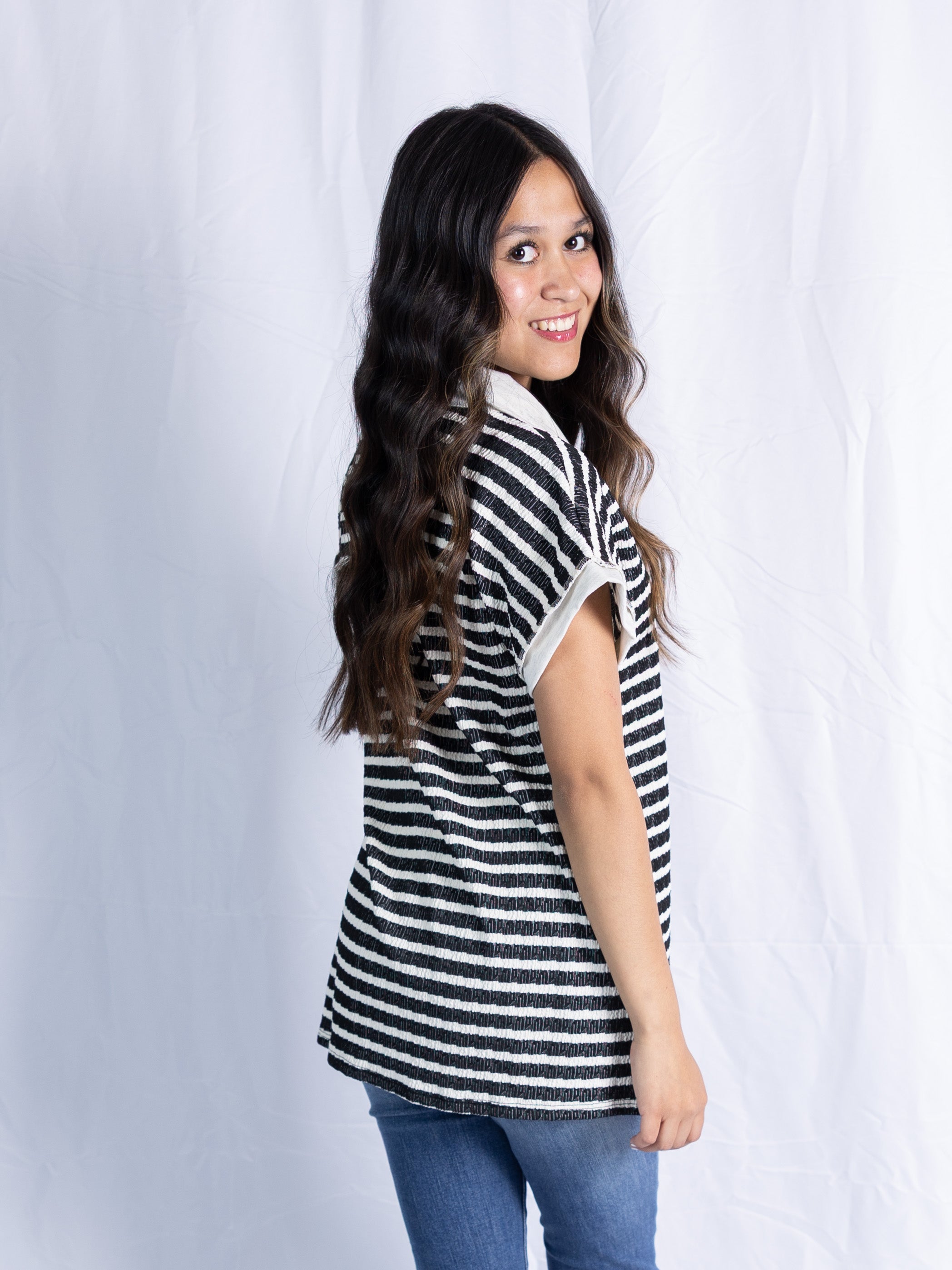 Striped Statement Tee