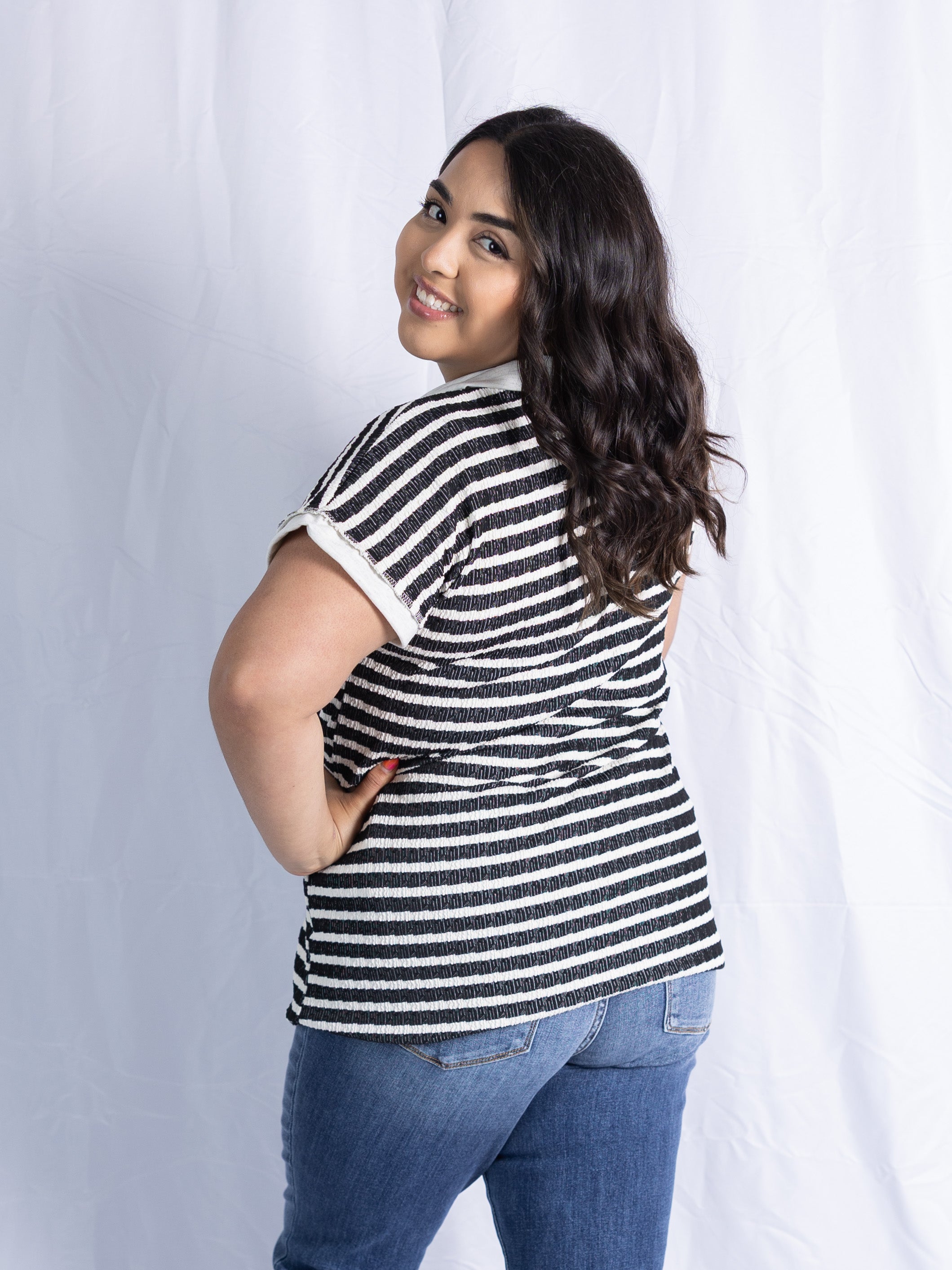 Striped Statement Tee