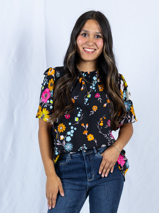 Midnight Bloom Blouse