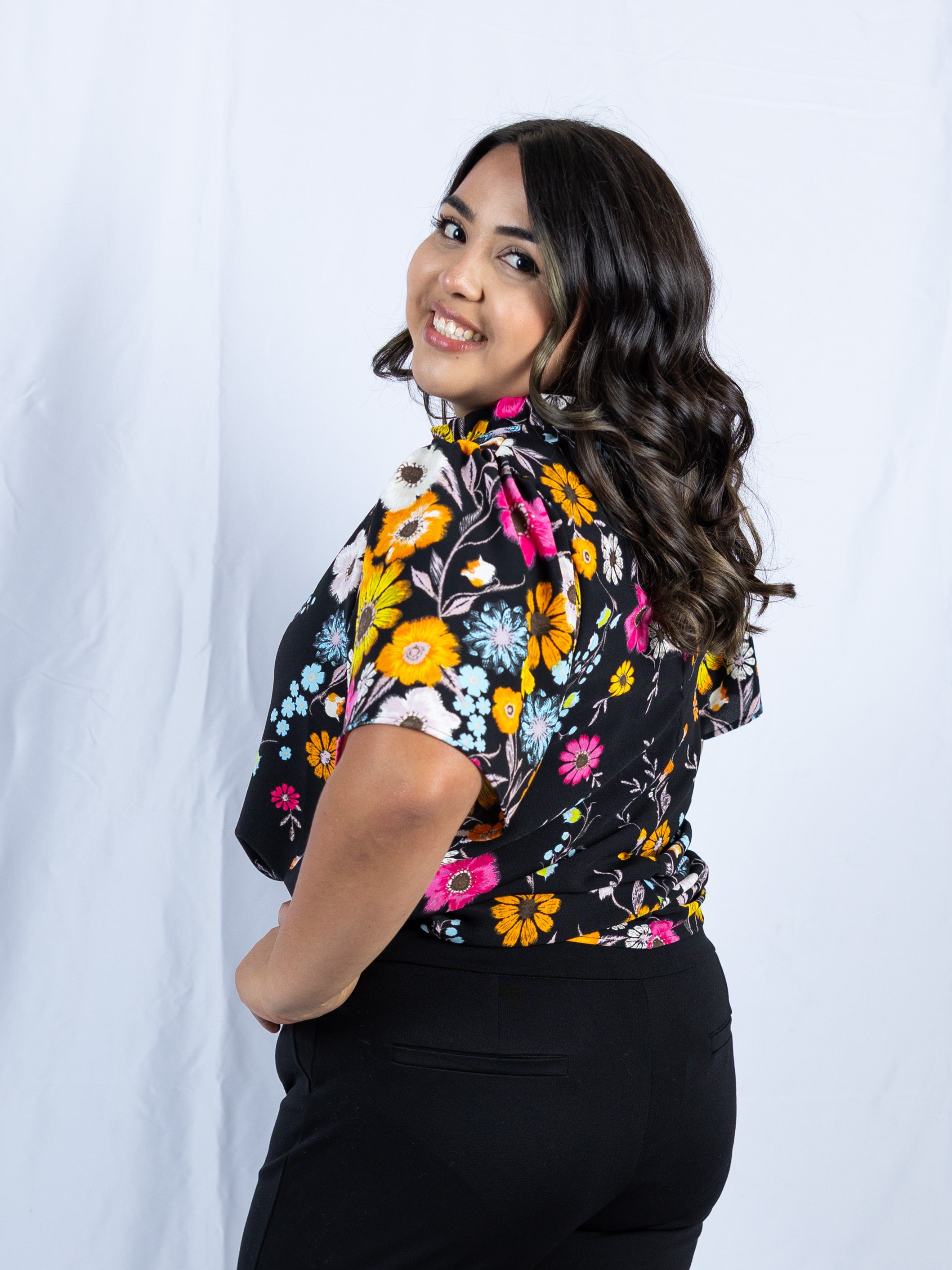 Midnight Bloom Blouse