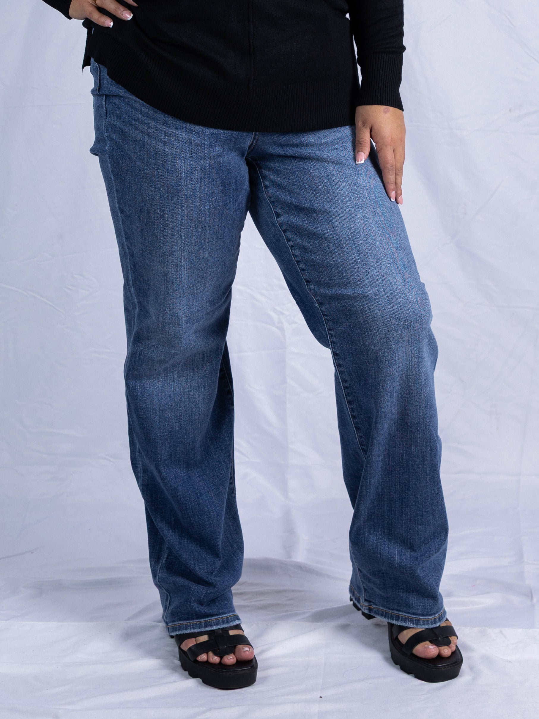 Timeless Blues Straight Leg Jeans