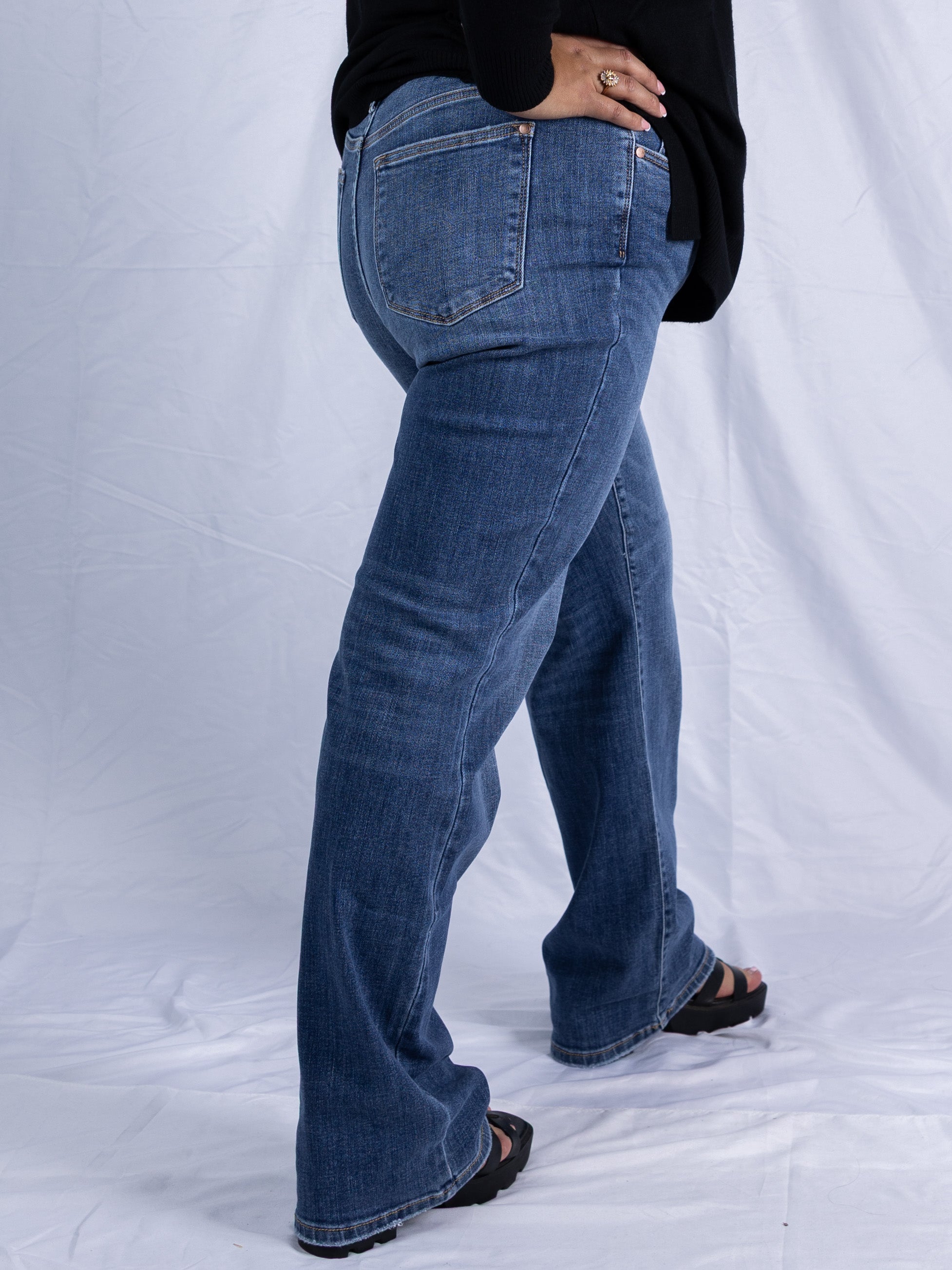 Timeless Blues Straight Leg Jeans
