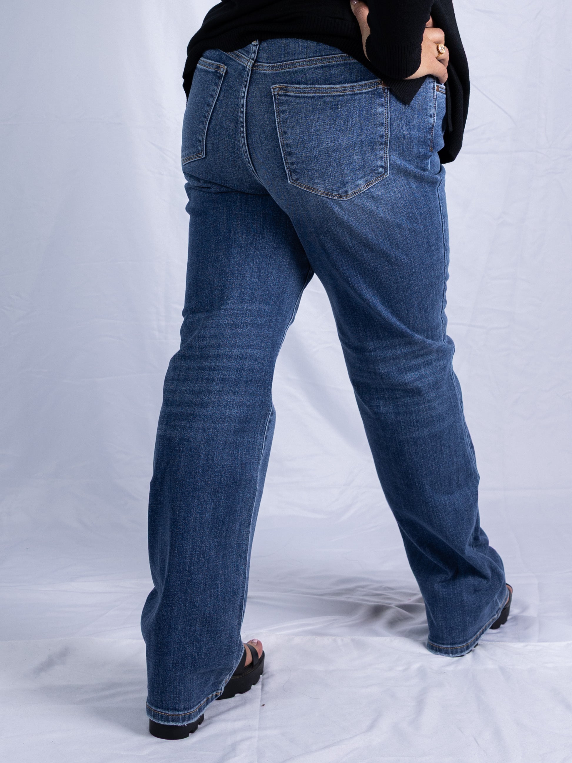Timeless Blues Straight Leg Jeans