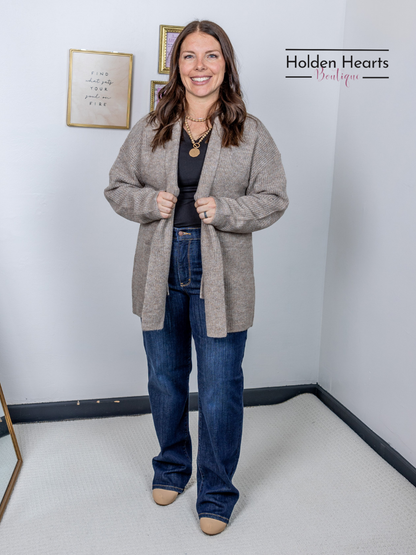 Oatmeal Gentle Hug Cardigan - Holden Hearts