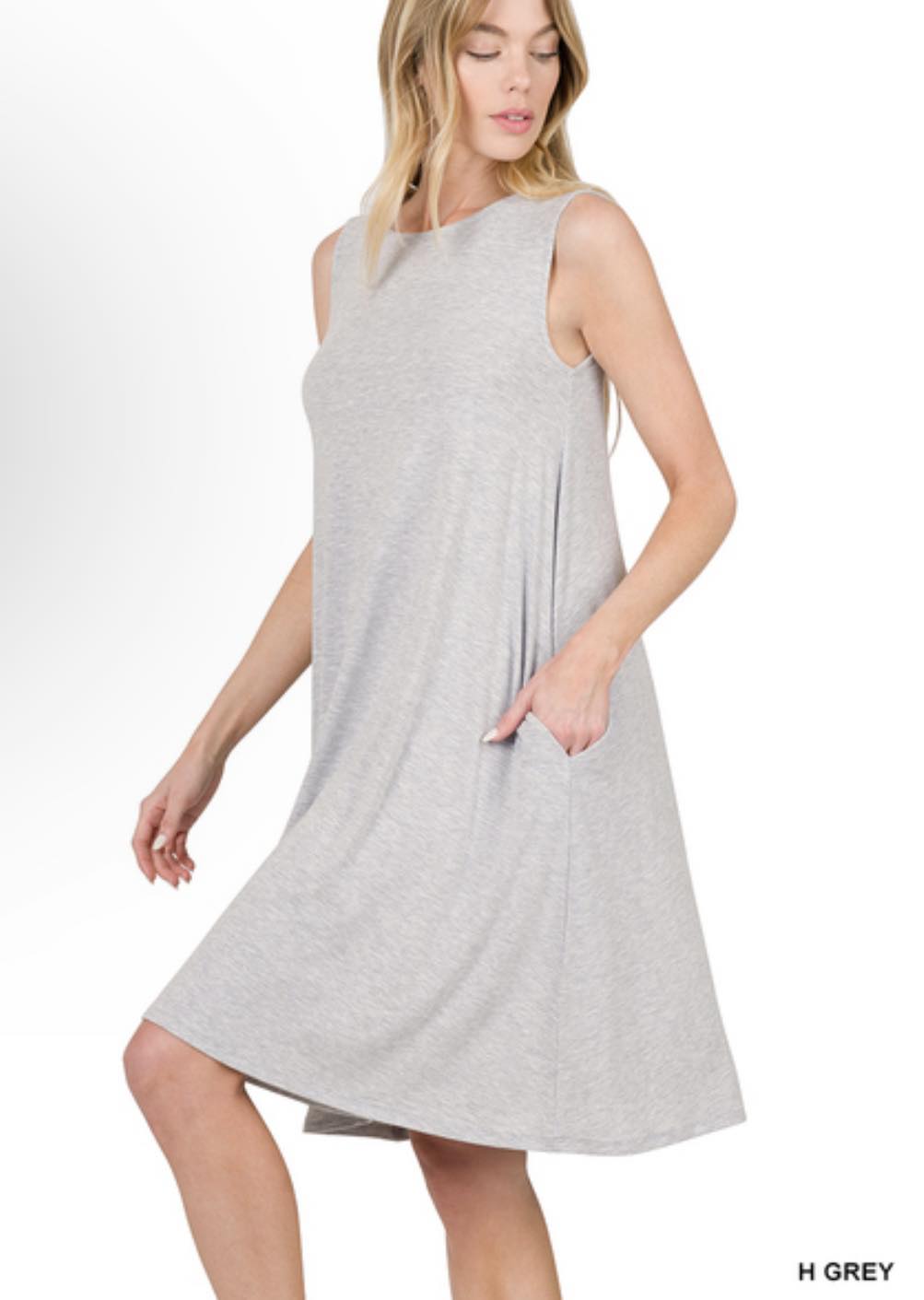 Heather Grey Night On the Town Swing Dress - Holden Hearts