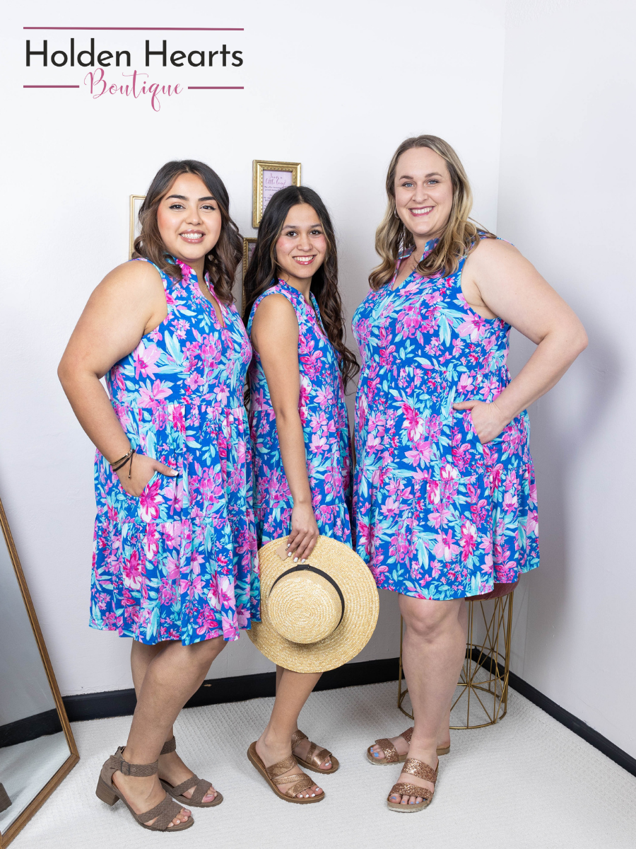 Watercolor Wonder Lizzy Ruffle Dress - Holden Hearts
