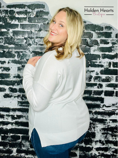 Ivory All Day, All Occasions Sweater - Holden Hearts